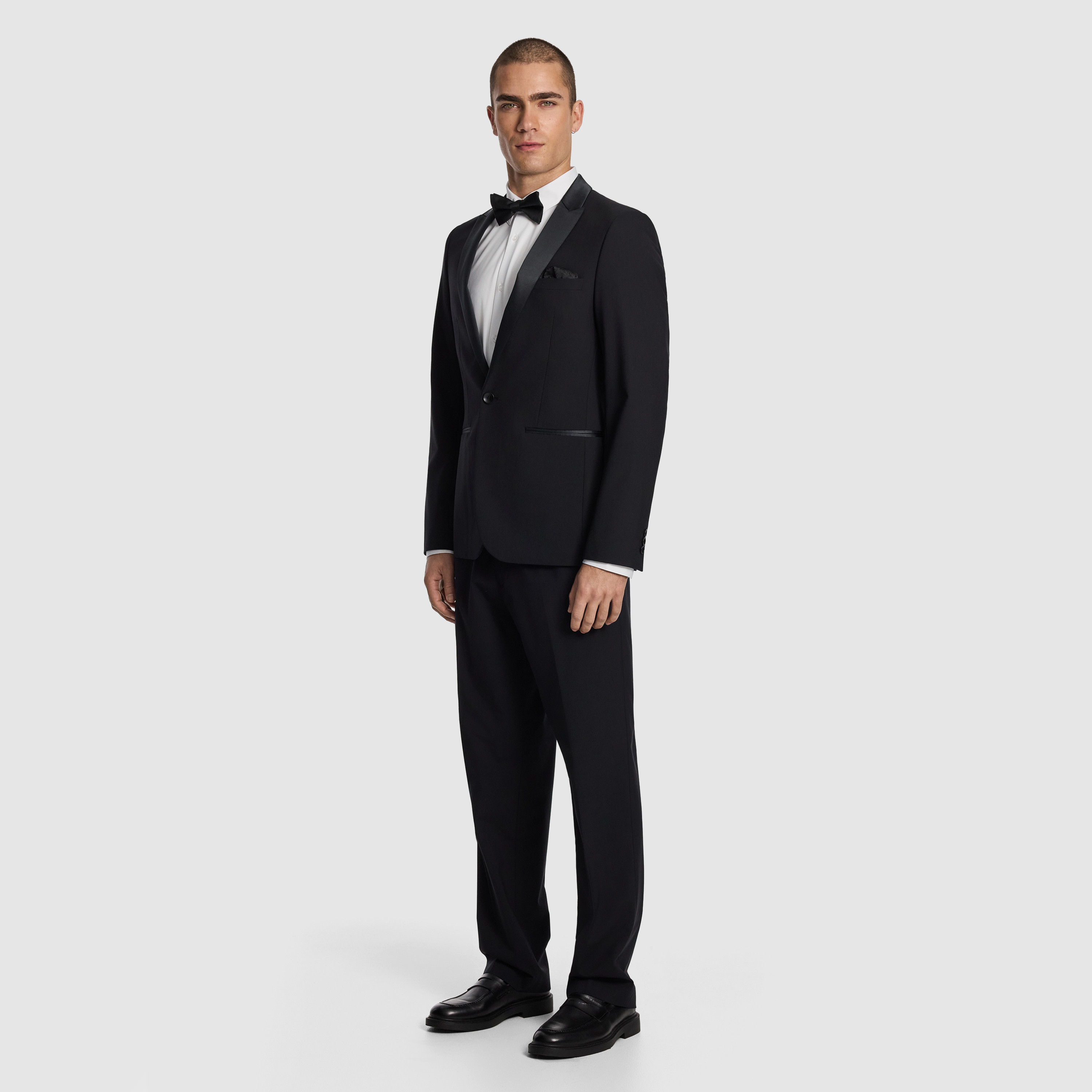  SEVILLE SLIM TUXEDO WOOL BLEND SUIT