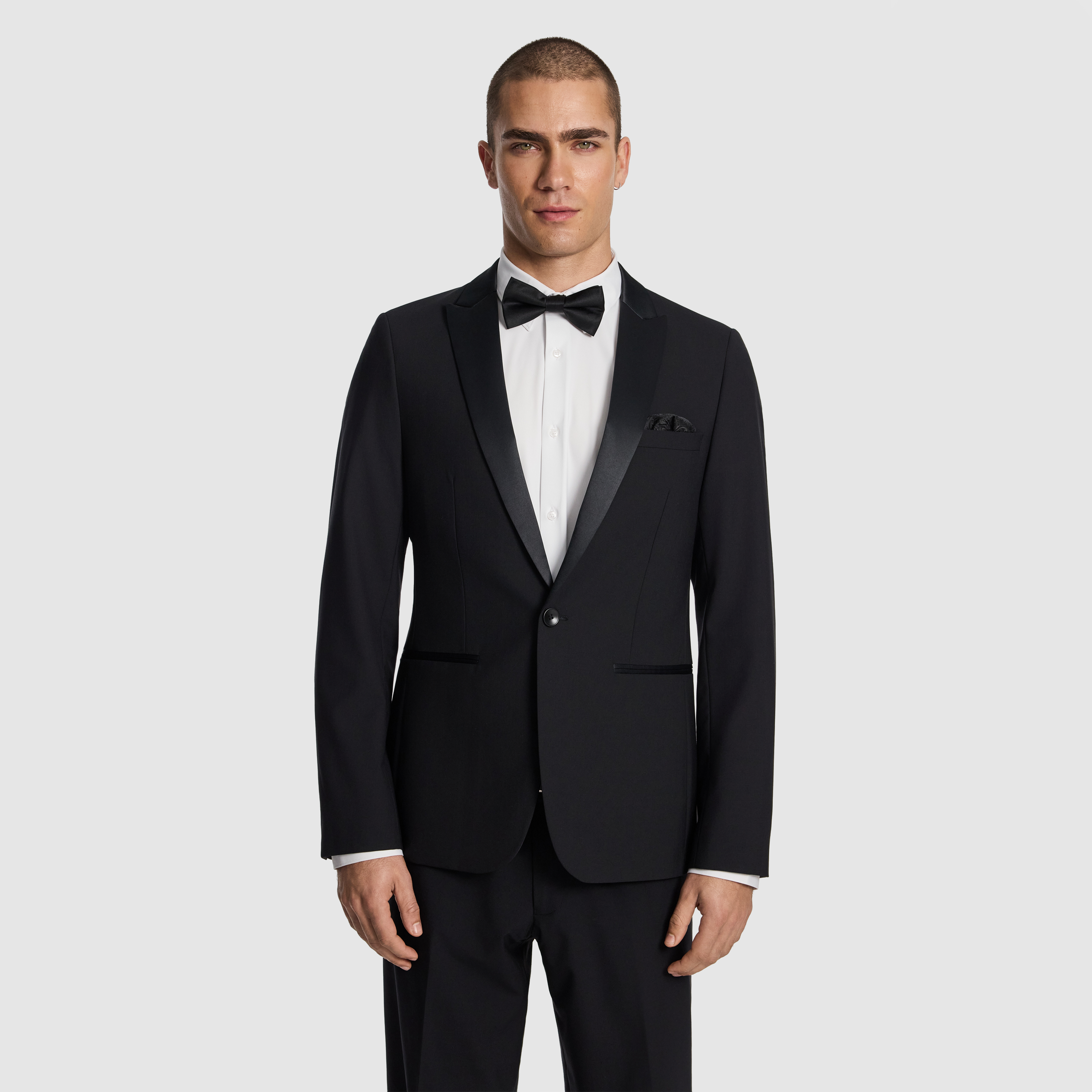  SEVILLE SLIM TUXEDO WOOL BLEND SUIT