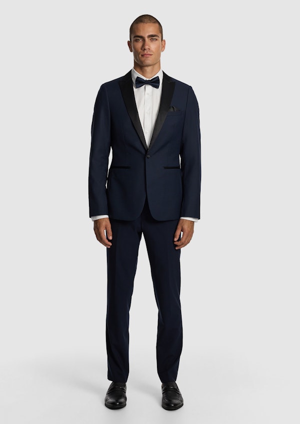 SEVILLE SLIM FIT TUXEDO WOOL BLEND SUIT