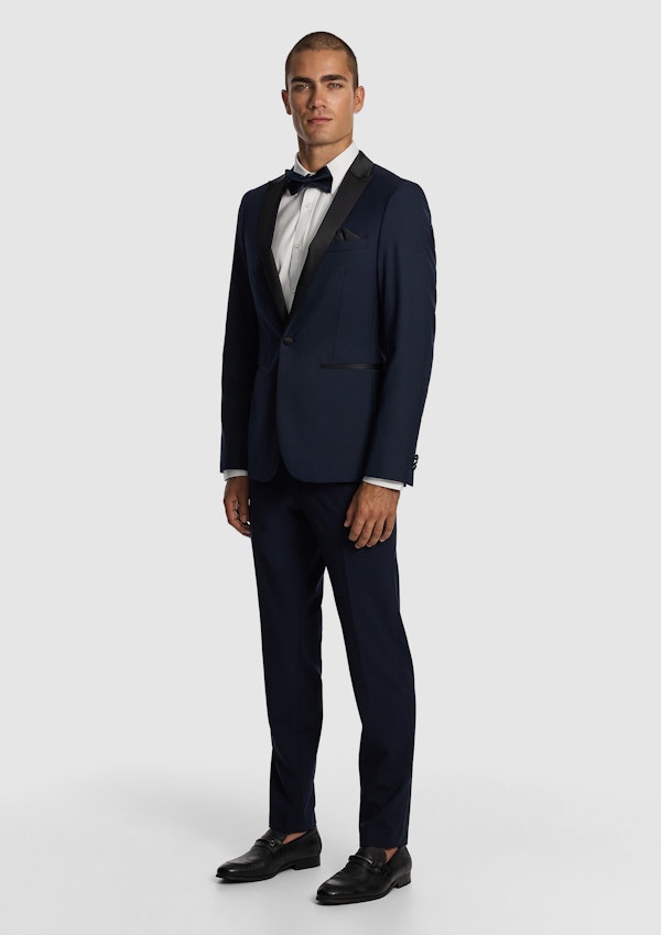 SEVILLE SLIM FIT TUXEDO WOOL BLEND SUIT