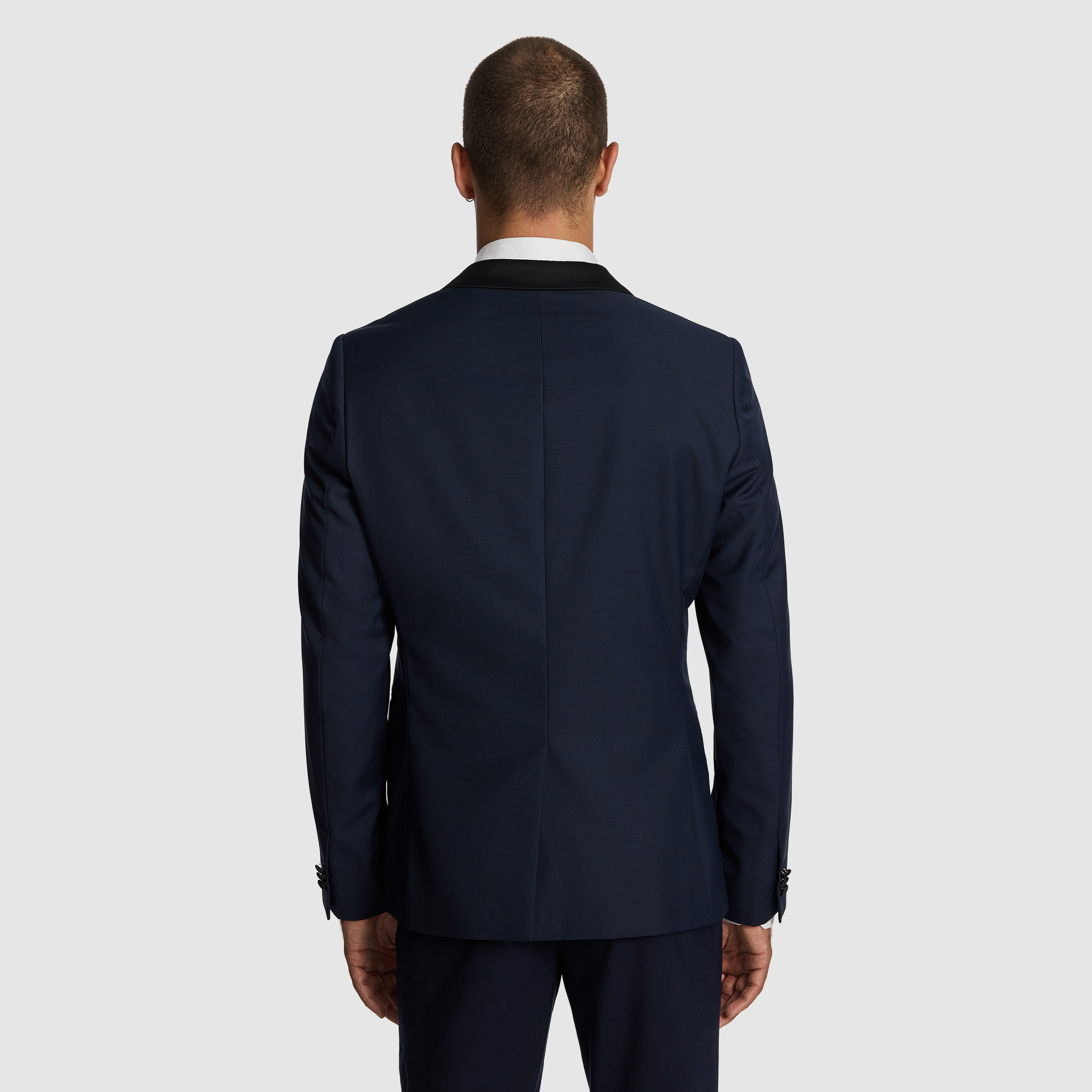  SEVILLE SLIM FIT TUXEDO WOOL BLEND SUIT