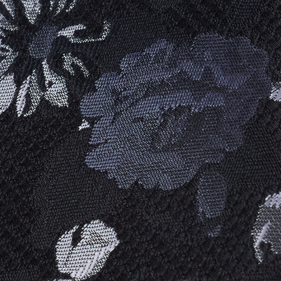 Black Tahti Floral 6.5 Cm Tie