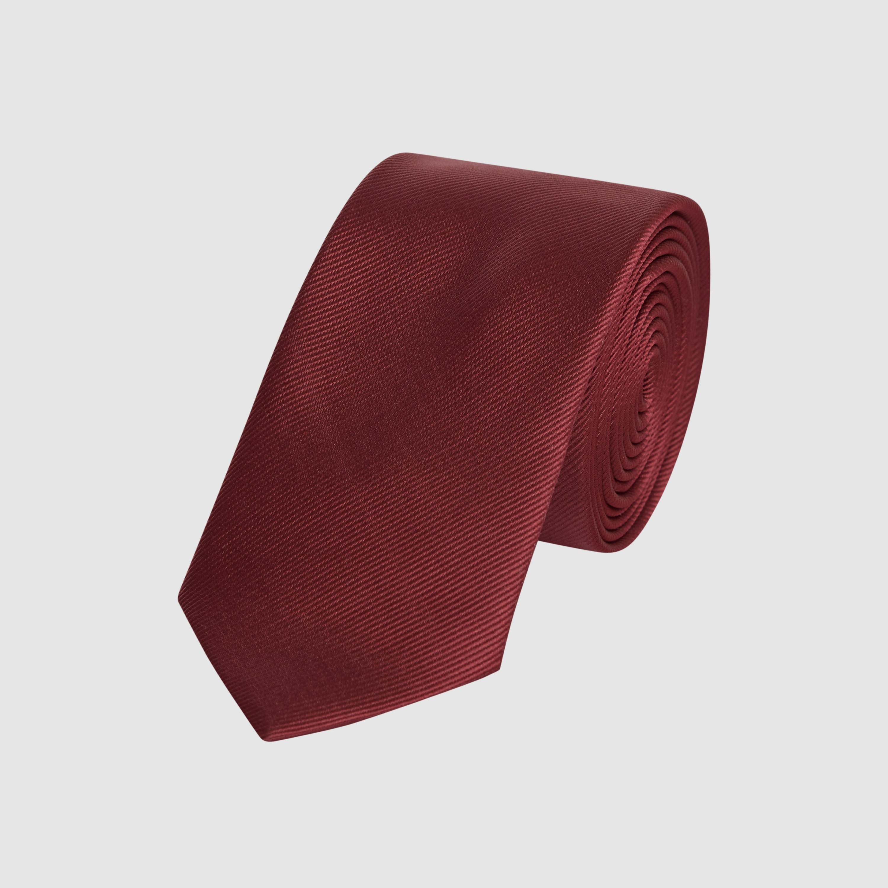 Red Self Stripe 6.5 Cm Tie | Men's Accessories | yd NZ