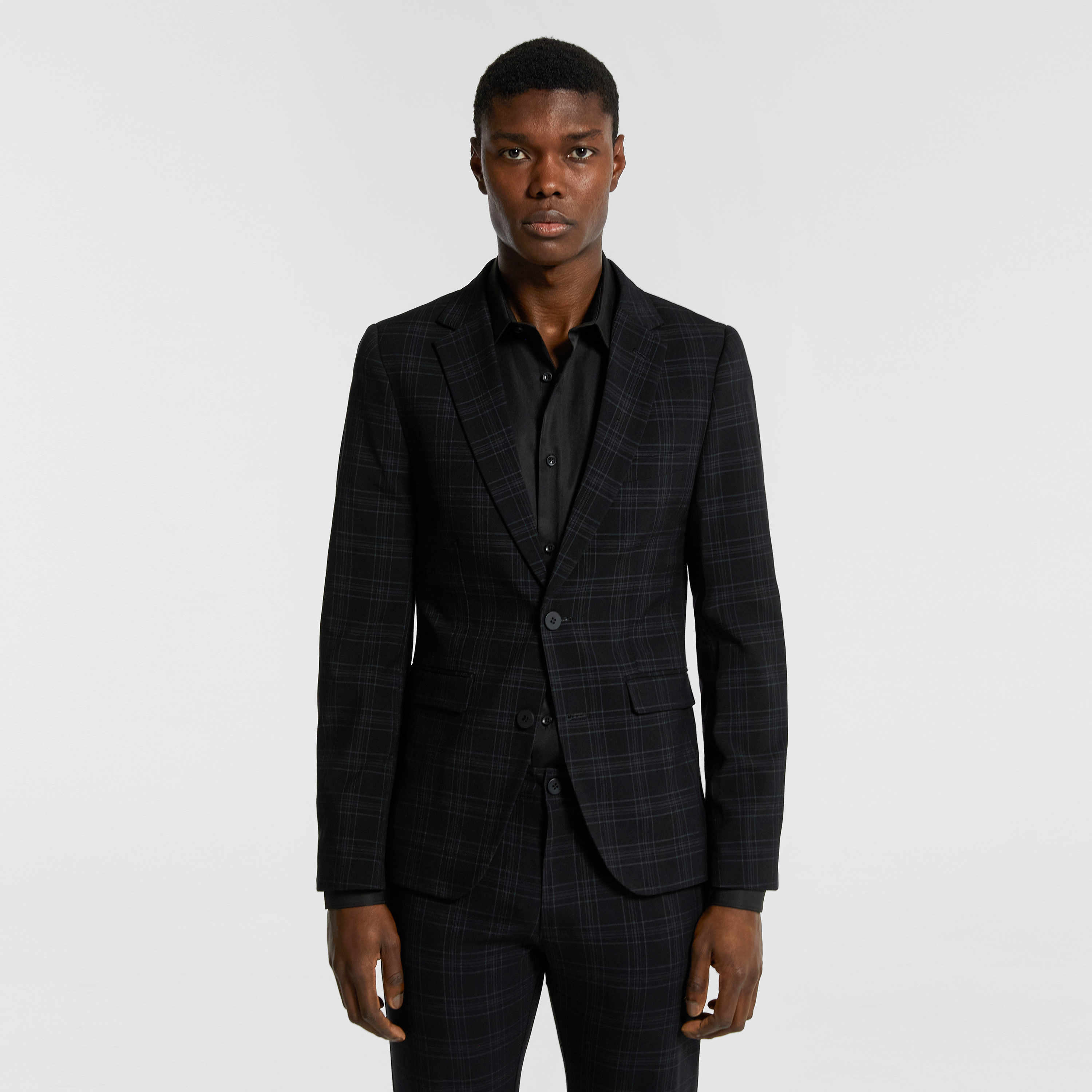 Alpa Check Stretch Blazer