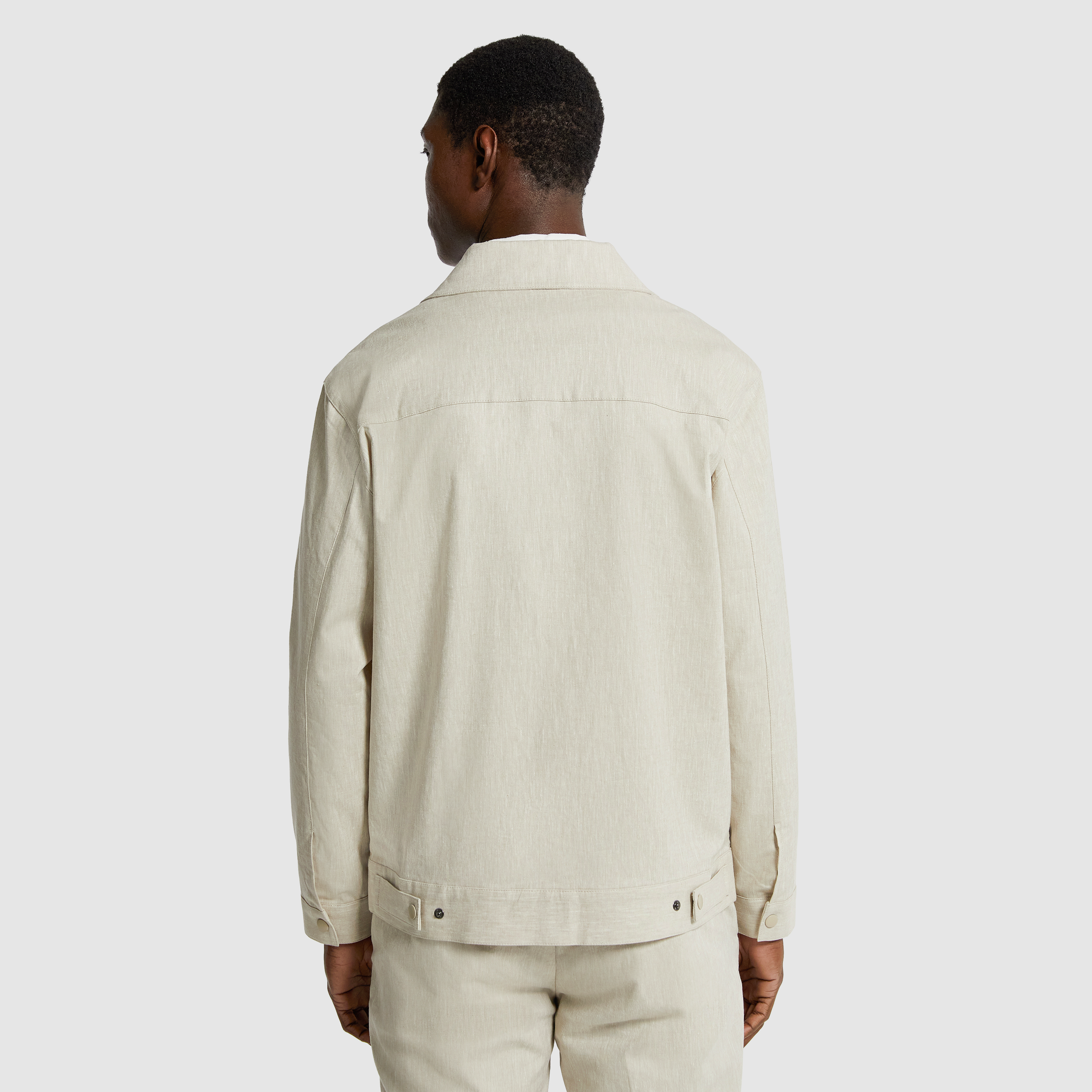 Natural Luca Linen Blend Shacket