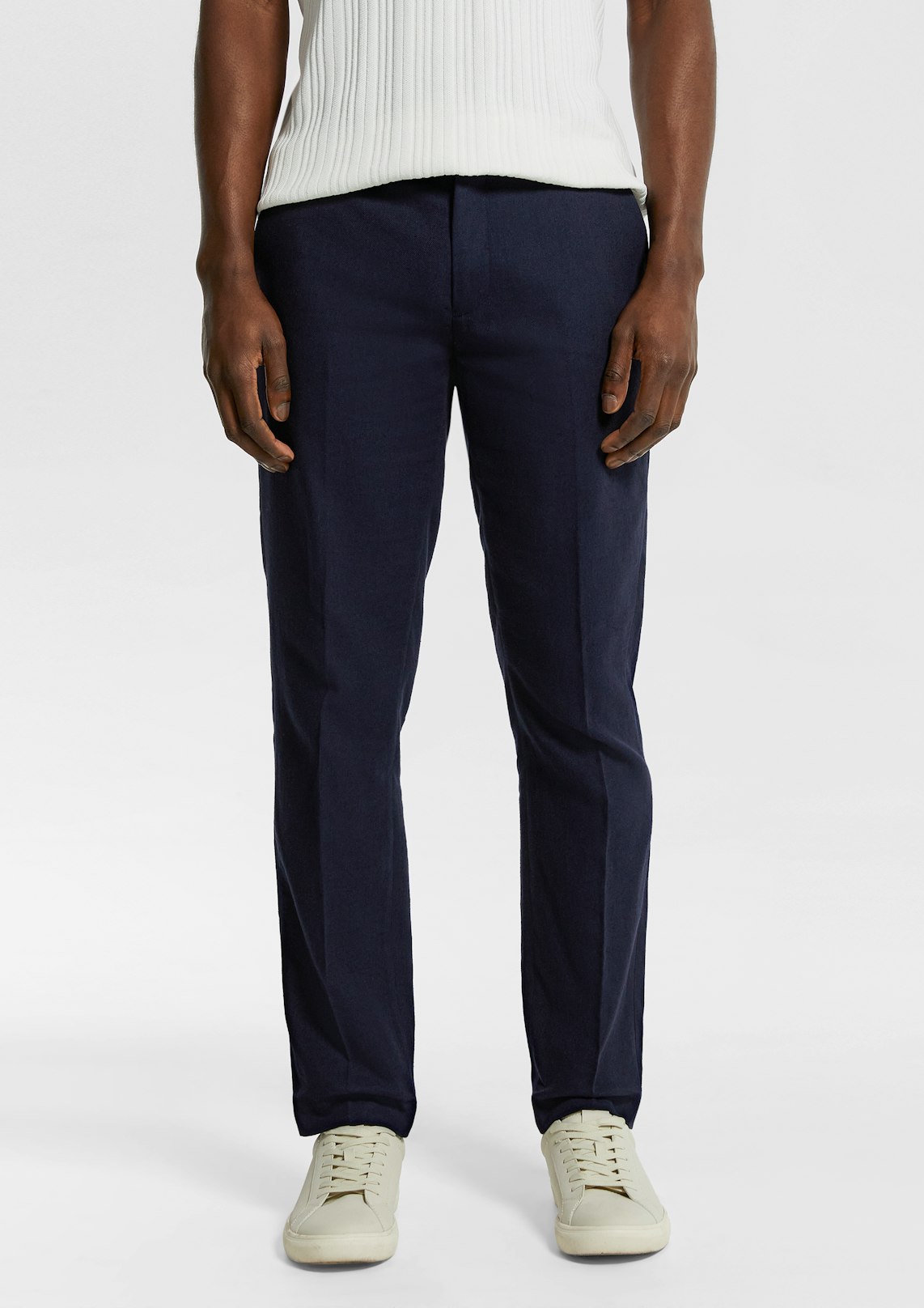 Euro Linen Blend Slim Fit Dress Pant