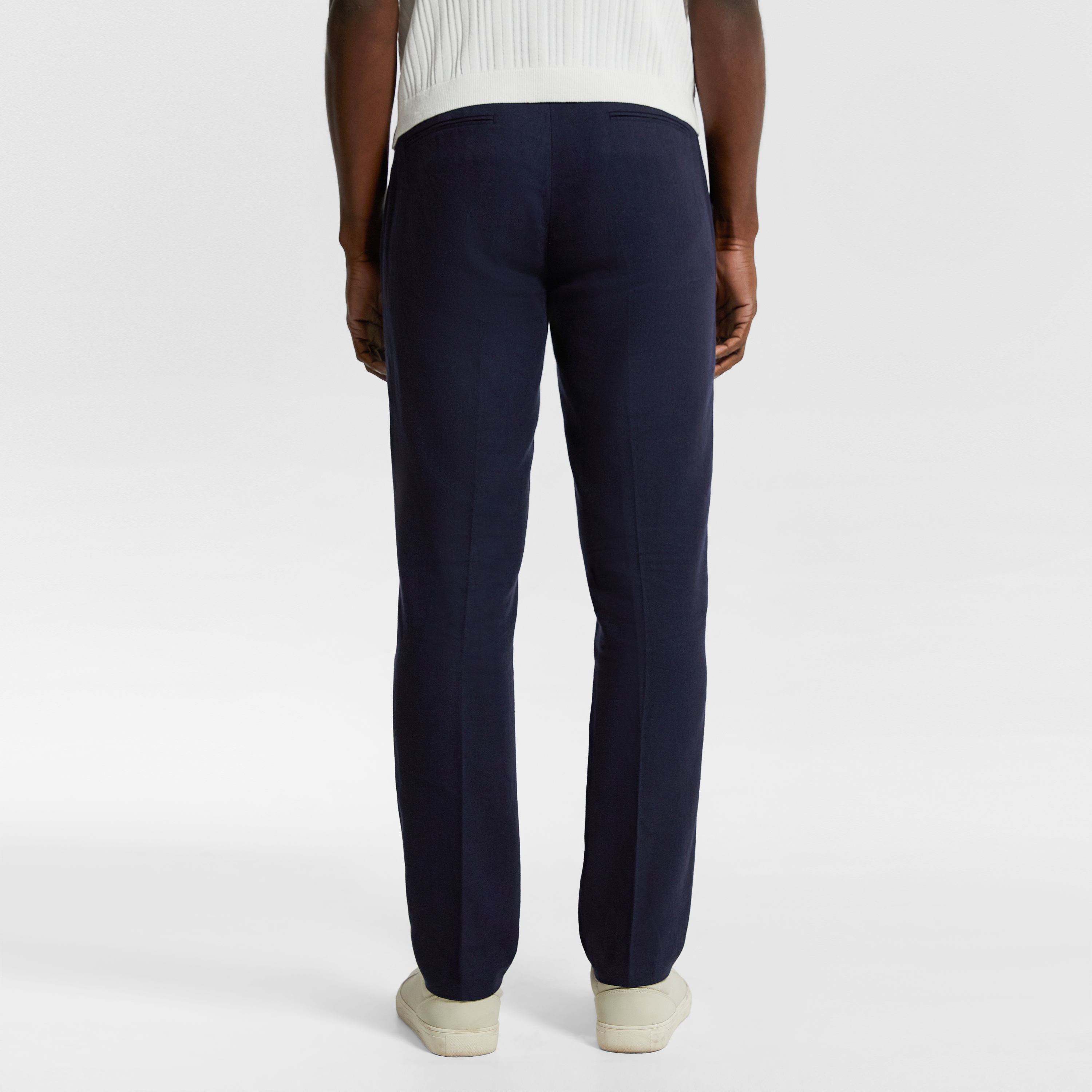 Euro Linen Blend Slim Fit Dress Pant