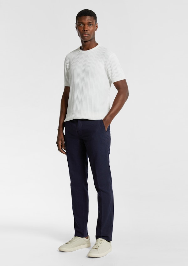 Euro Linen Blend Slim Fit Dress Pant