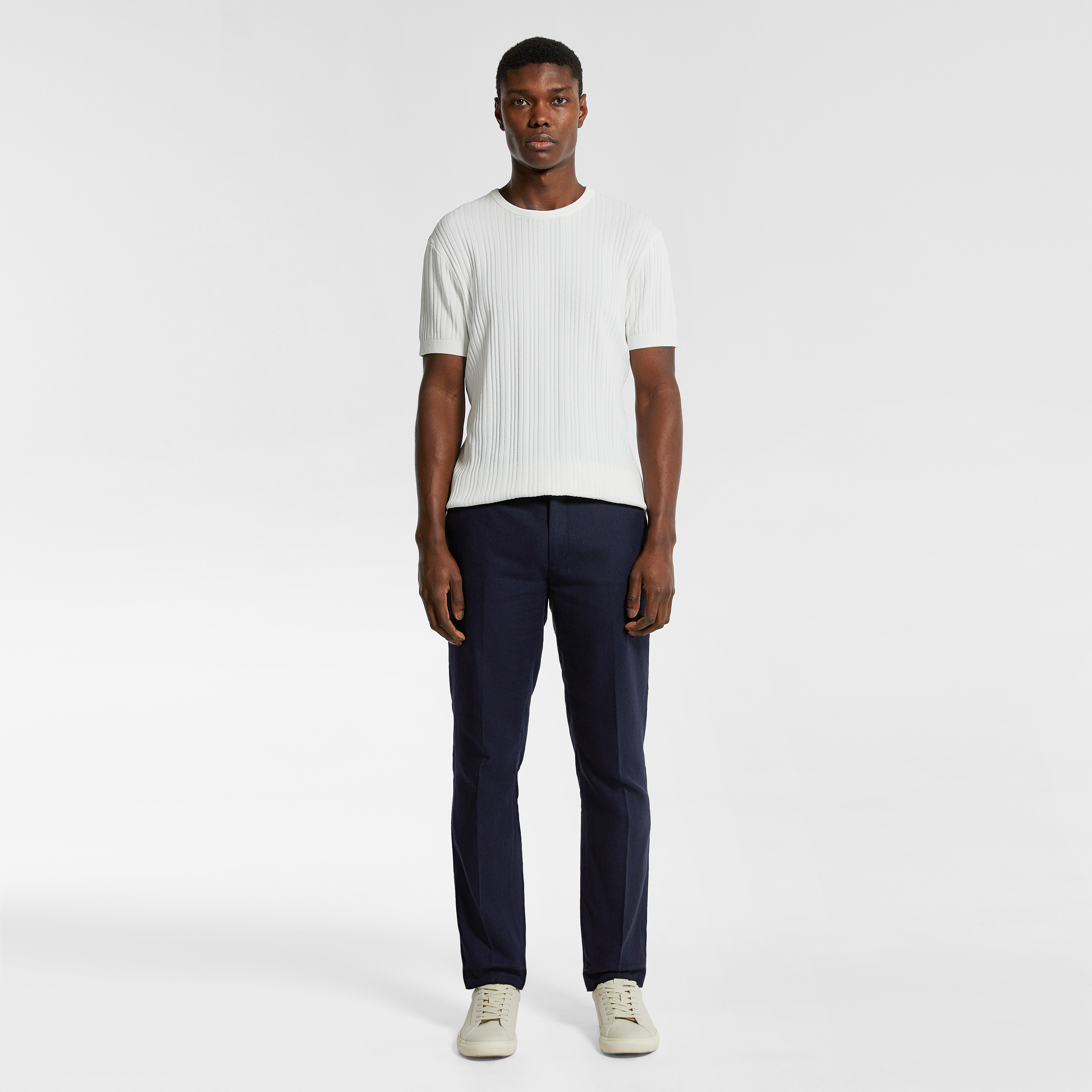 Euro Linen Blend Slim Fit Dress Pant