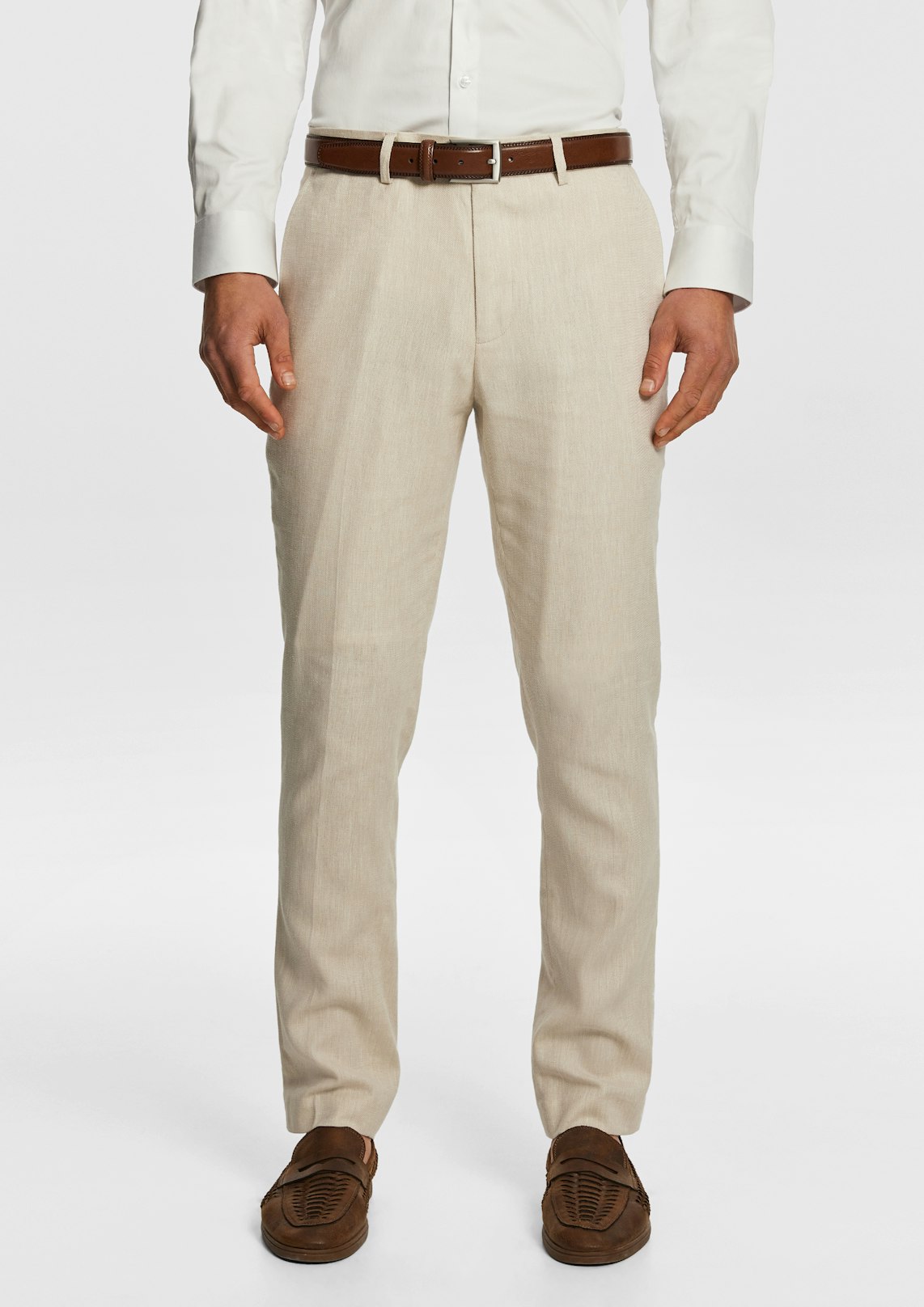 Carter Stretch Linen Blend Slim Tapered Dress Pant
