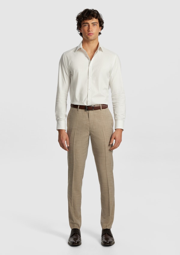 Lever Stretch Textured Skinny Fit Dress Pant