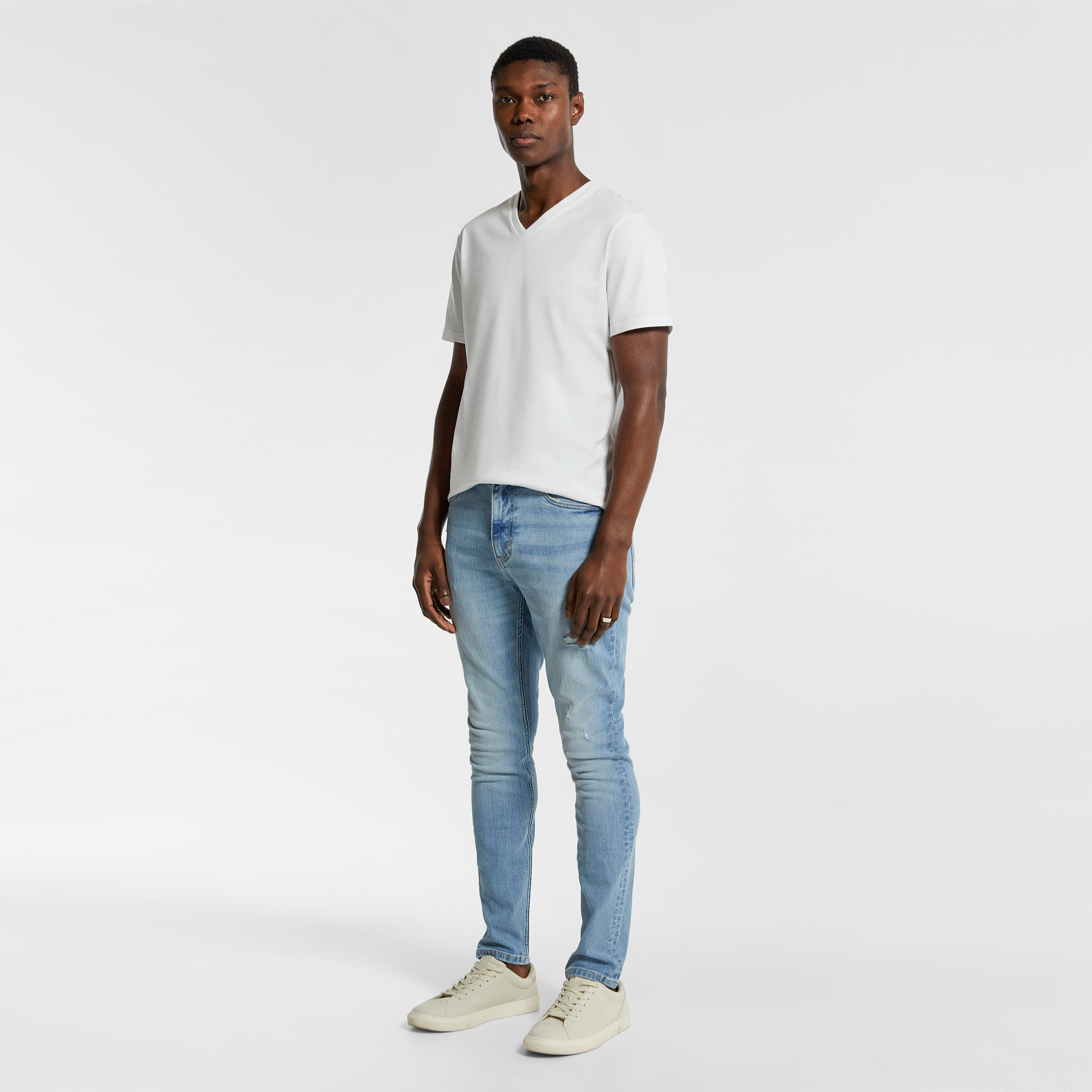 Light Wash Knight Slim Tapered Jean