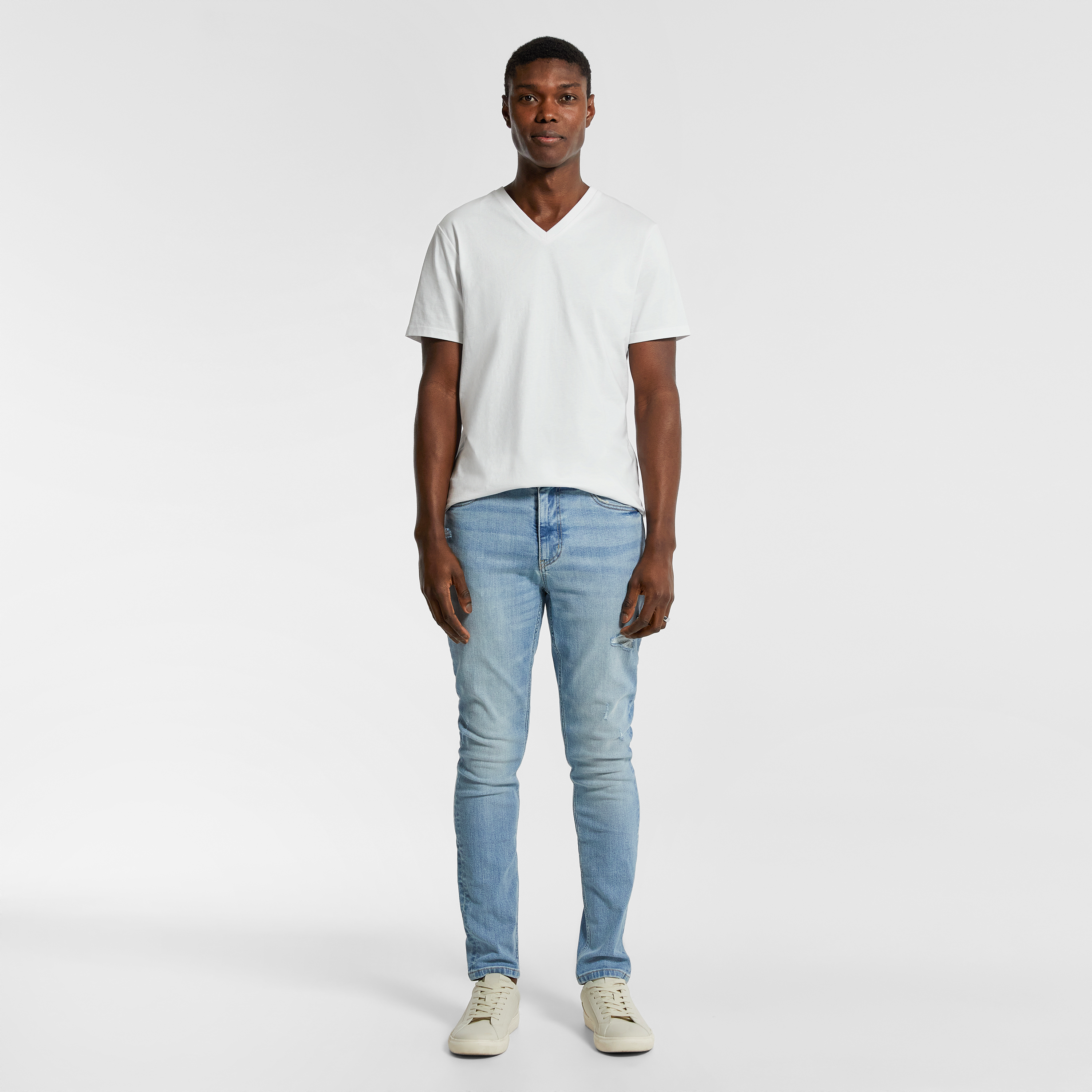 Light Wash Knight Slim Tapered Jean