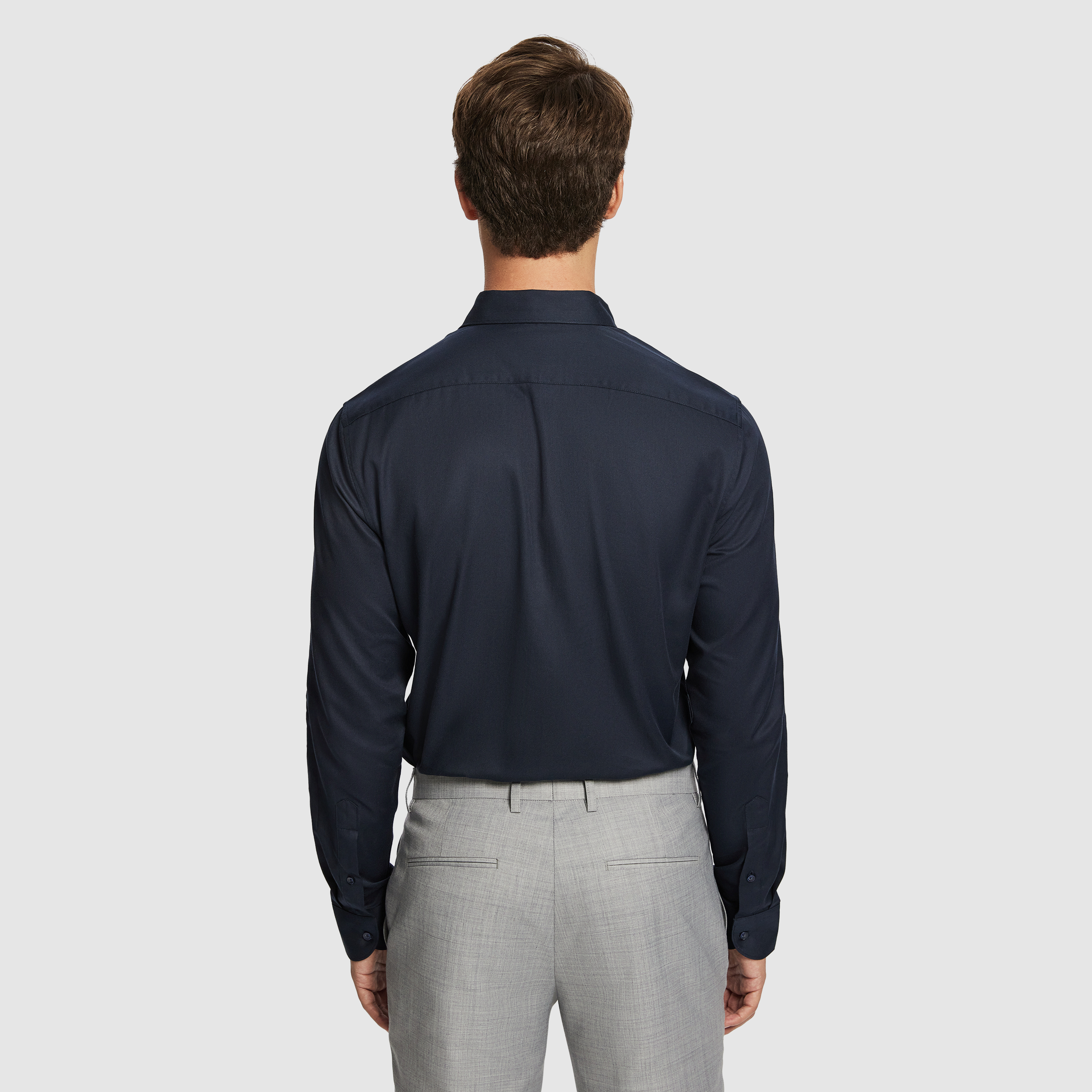 Ink Clubman Pure Cotton Twill Slim Fit Dress Shirt