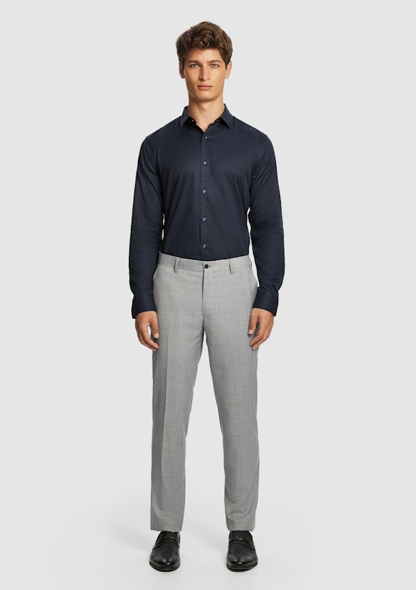 Clubman Pure Cotton Twill Slim Fit Dress Shirt