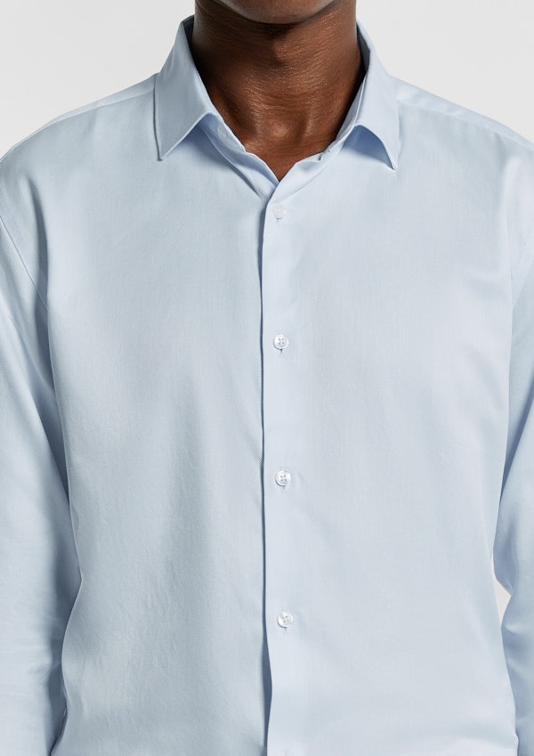 Clubman Pure Cotton Twill Slim Fit Dress Shirt