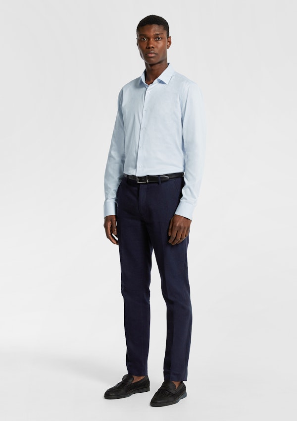 Clubman Pure Cotton Twill Slim Fit Dress Shirt