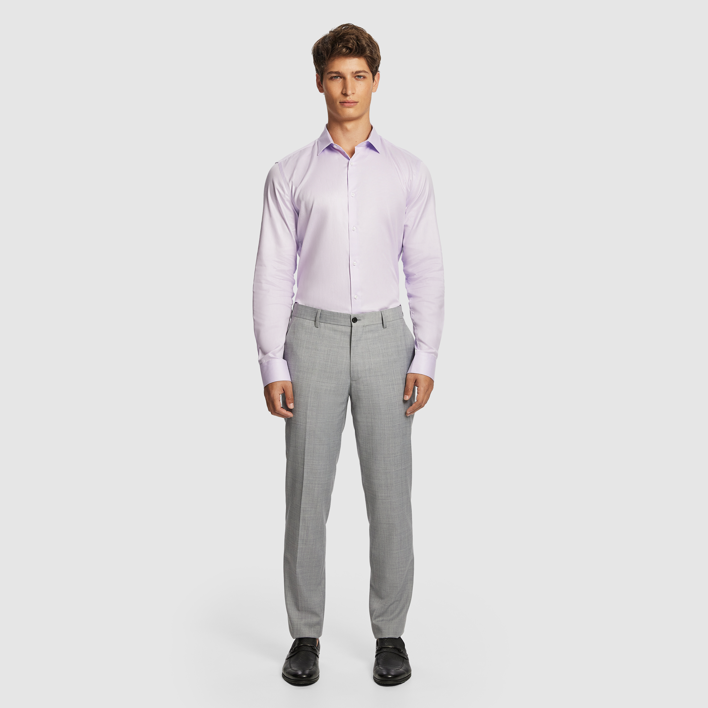 Clubman Pure Cotton Twill Slim Fit Dress Shirt