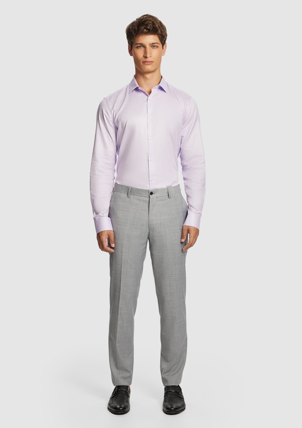 Clubman Pure Cotton Twill Slim Fit Dress Shirt