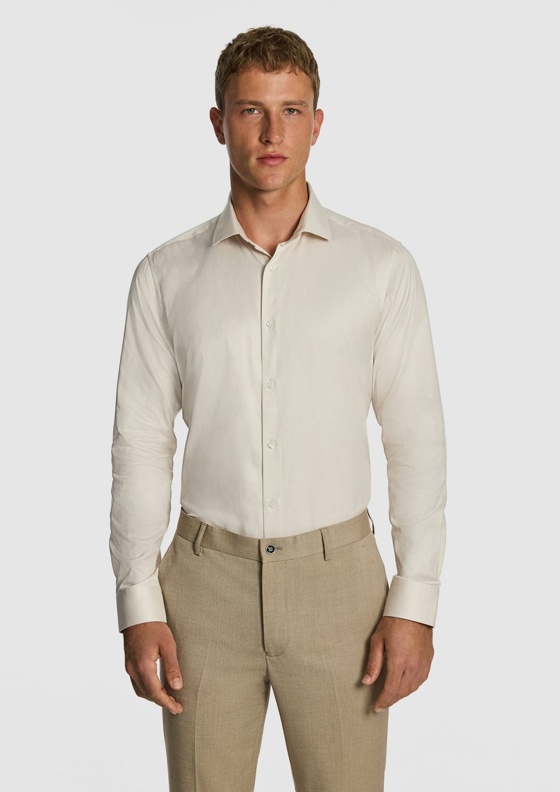 Clubman Pure Cotton Twill Slim Fit Dress Shirt