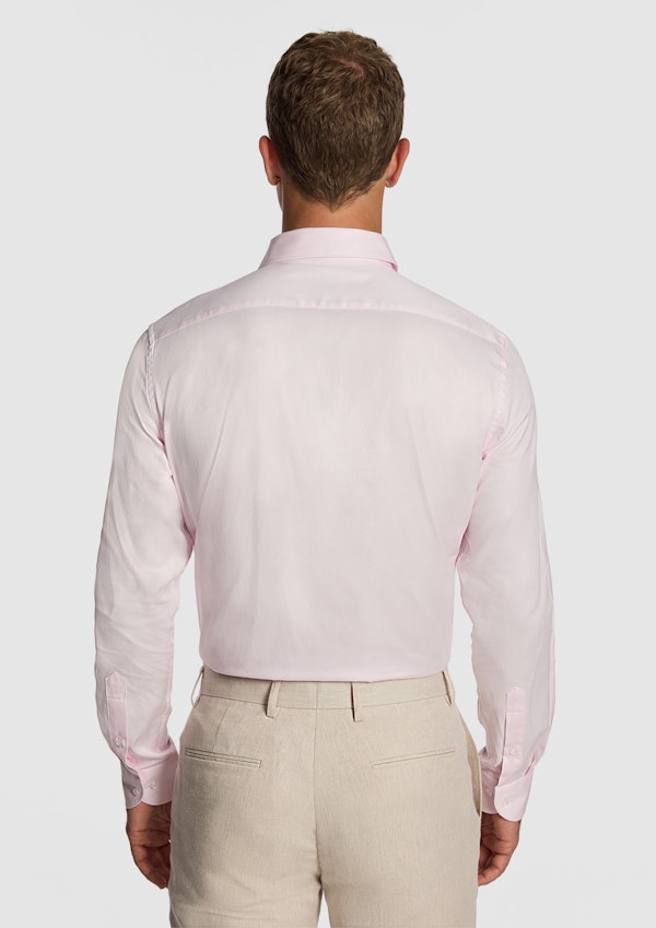 Clubman Pure Cotton Twill Slim Fit Dress Shirt