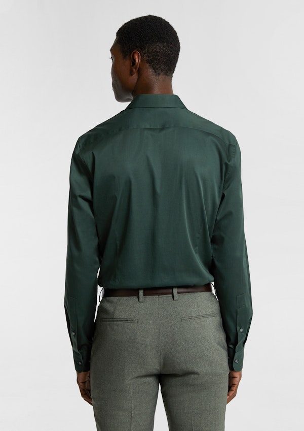 Green Castle Stretch Slim Fit Dress Shirt