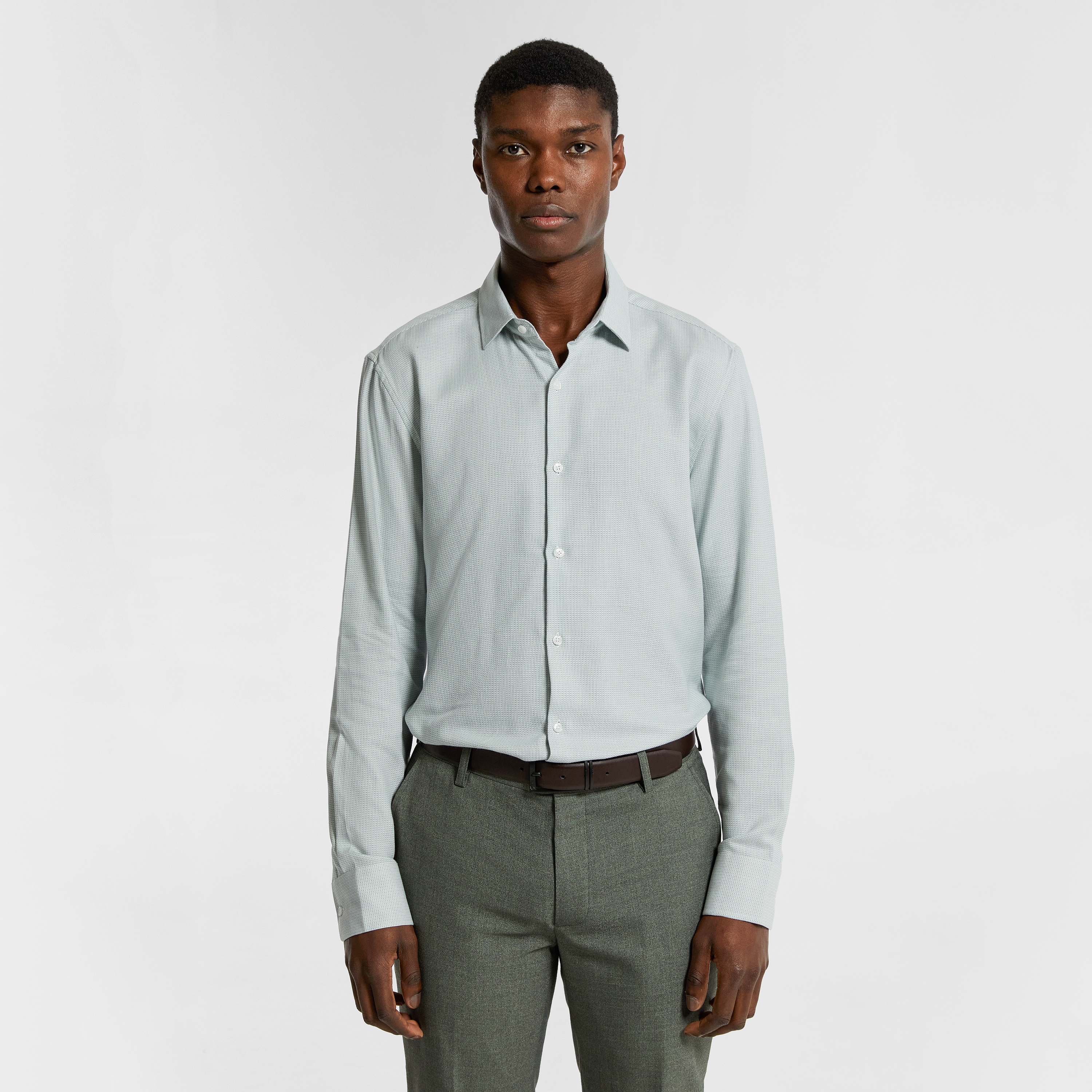Banksia Regular Fit Textured Dress Shirt