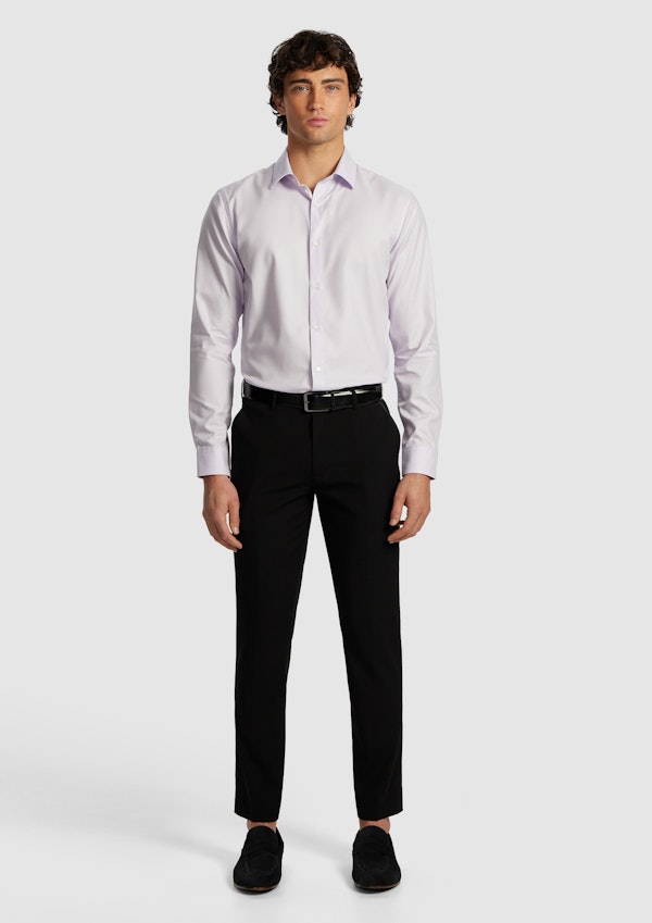 Lilac Monty Textured Regular Dress Shirt