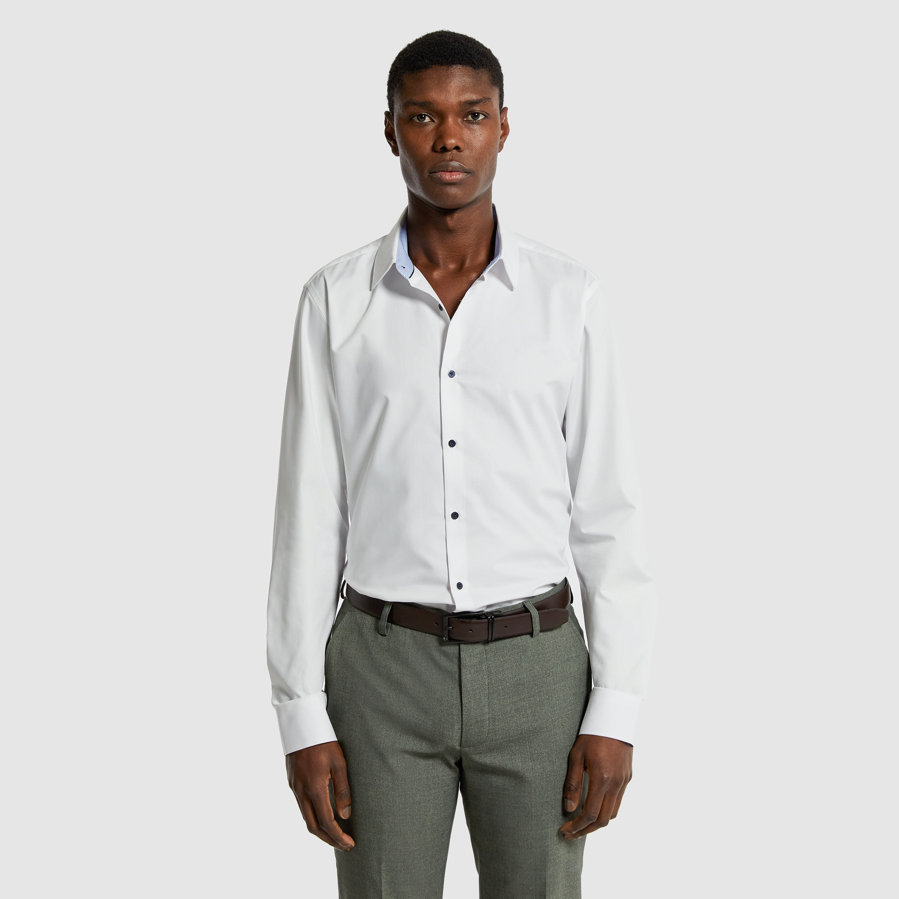 Parlour Textured Slim Dress Shirt