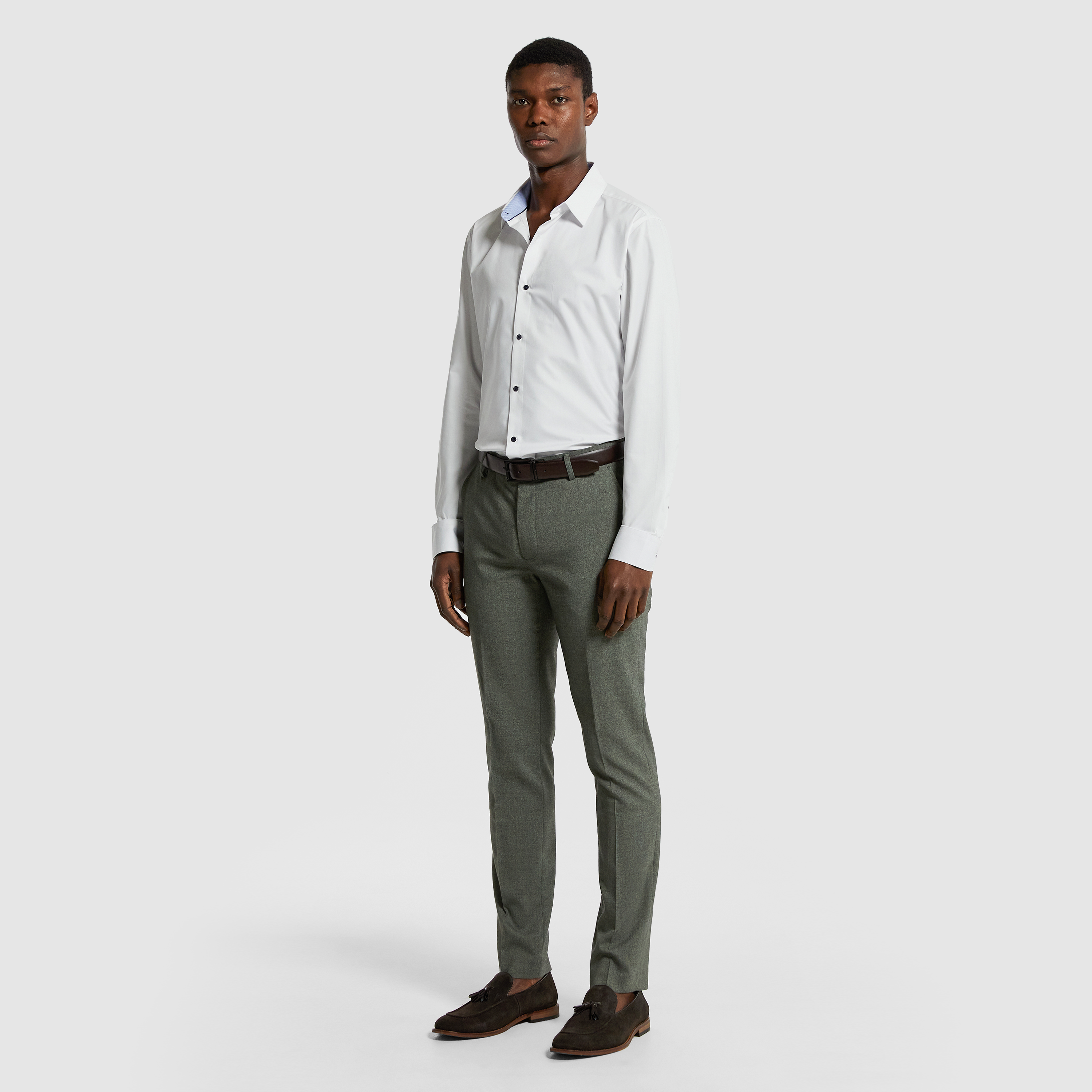 Parlour Textured Slim Dress Shirt