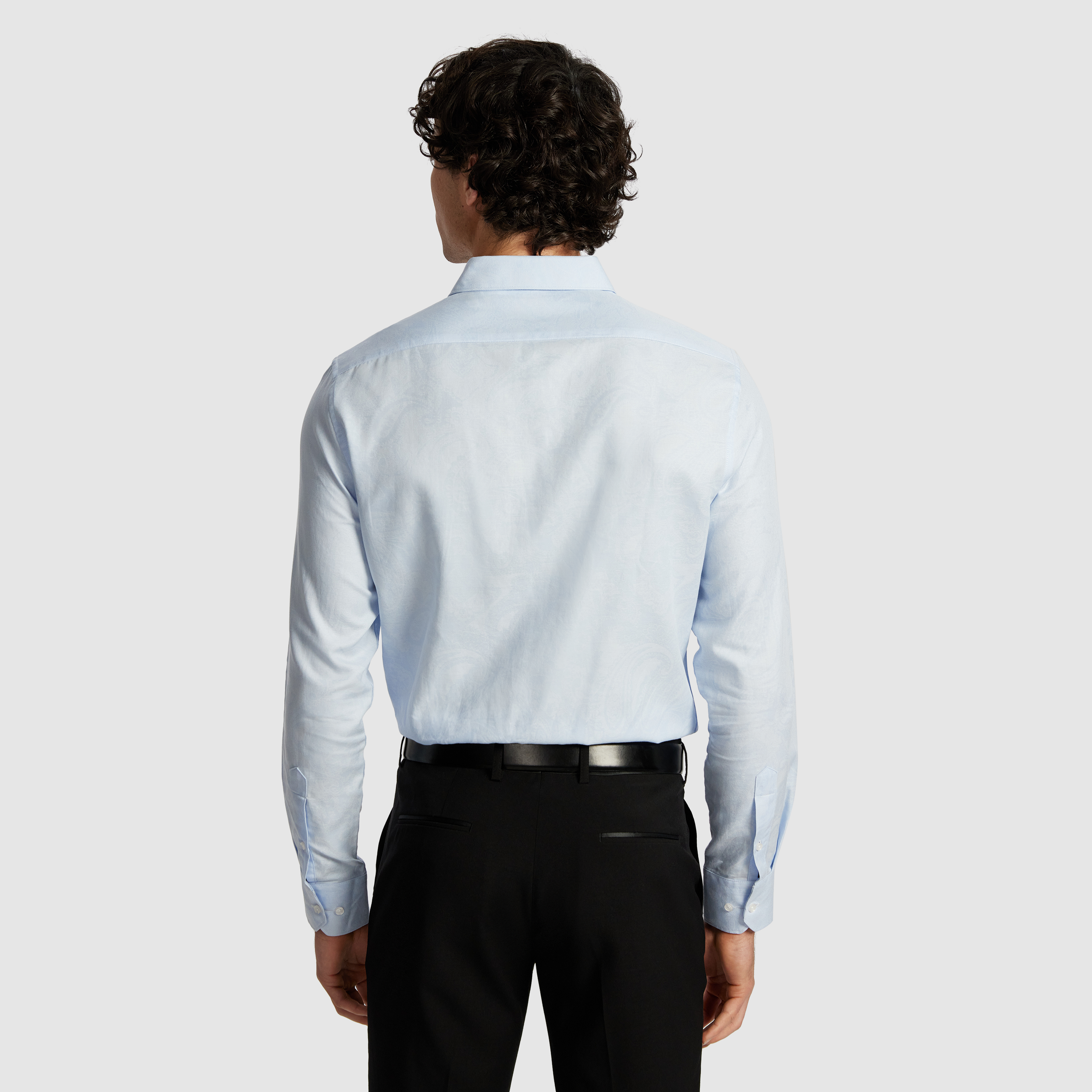 Fancy Jacquard Floral Slim Dress Shirt