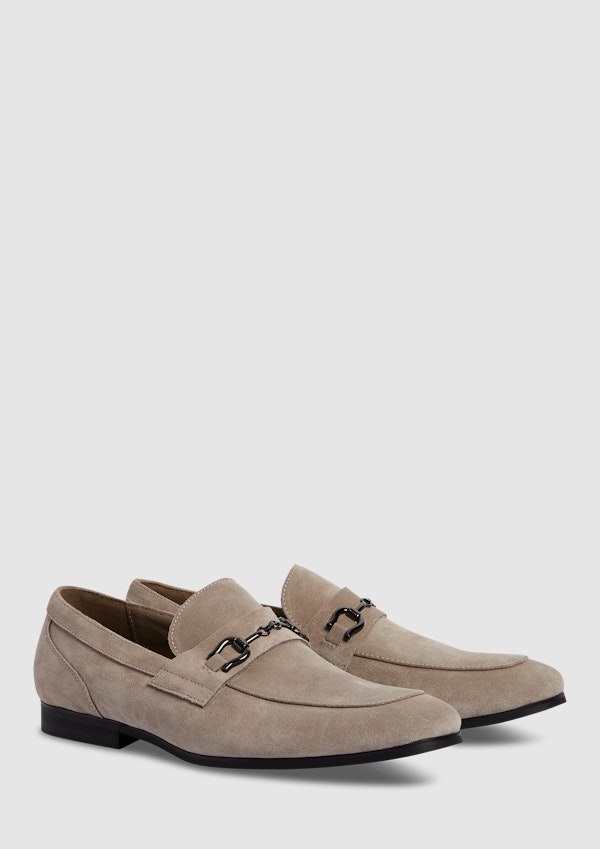 Stone Clontaf Suede Leather Slip On Loafer