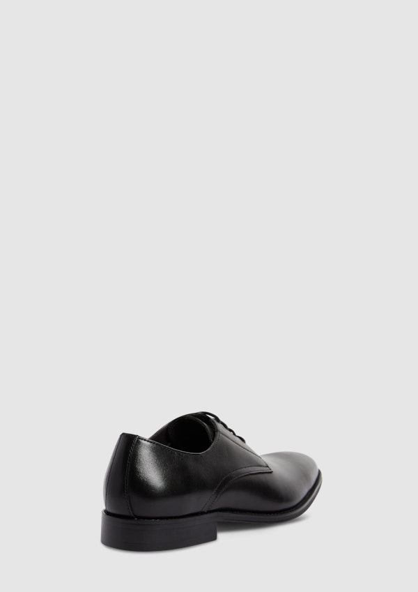 Black Marble Leather Lace Up Dress Shoe