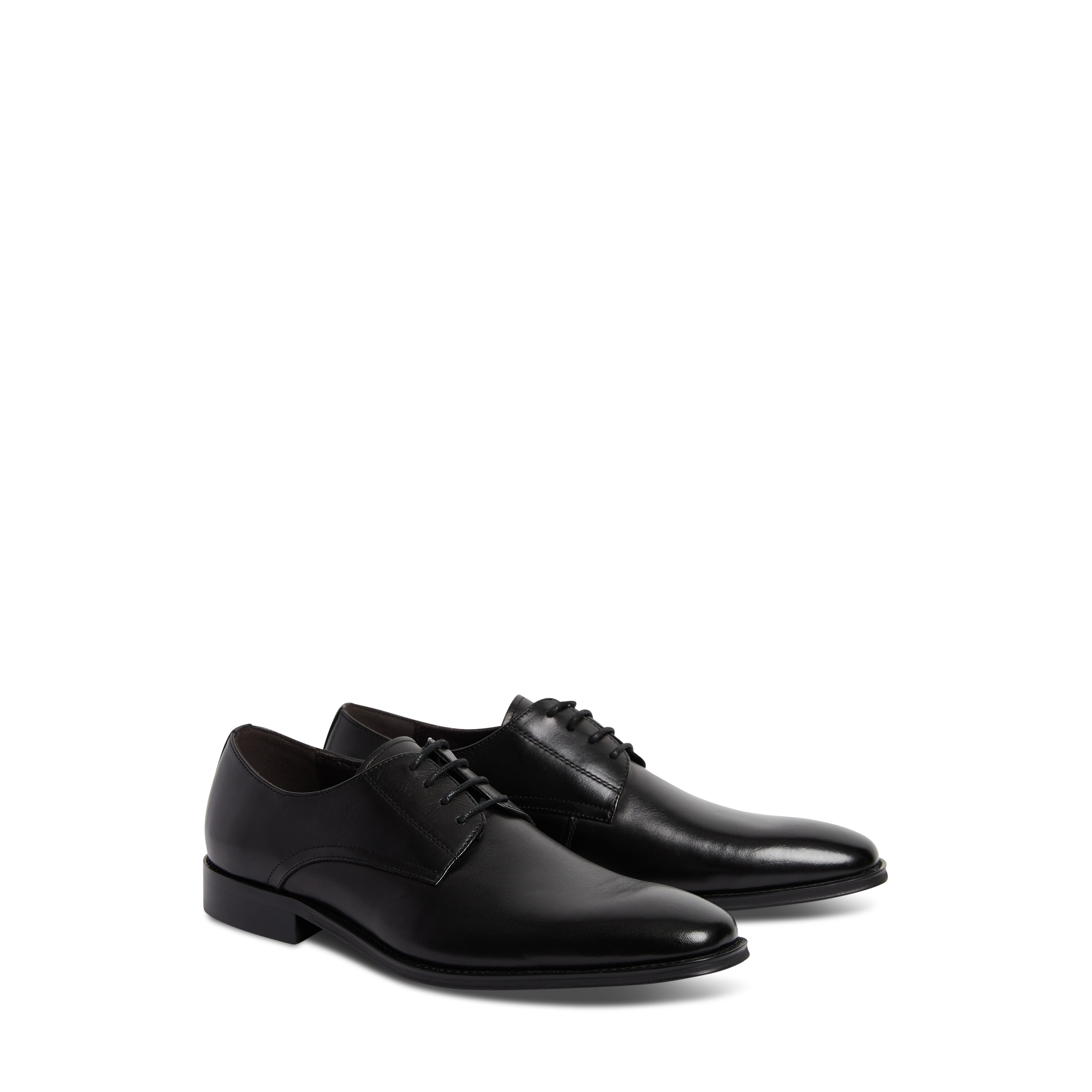 Black Marble Leather Lace Up Dress Shoe