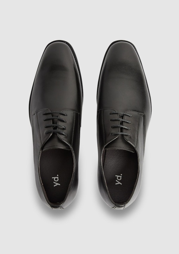 Black Marble Leather Lace Up Dress Shoe