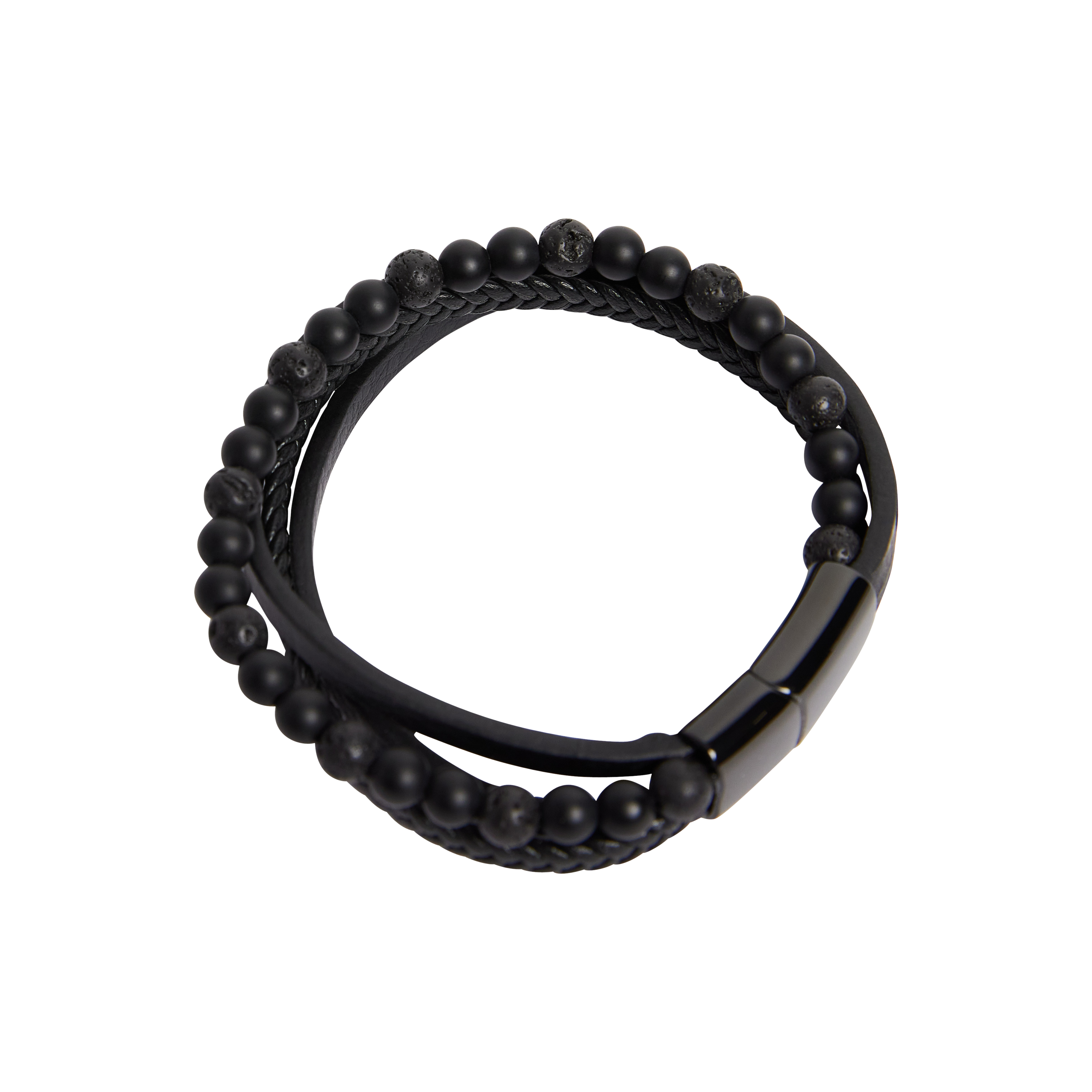 Black Rope 3 Pack Bracelet