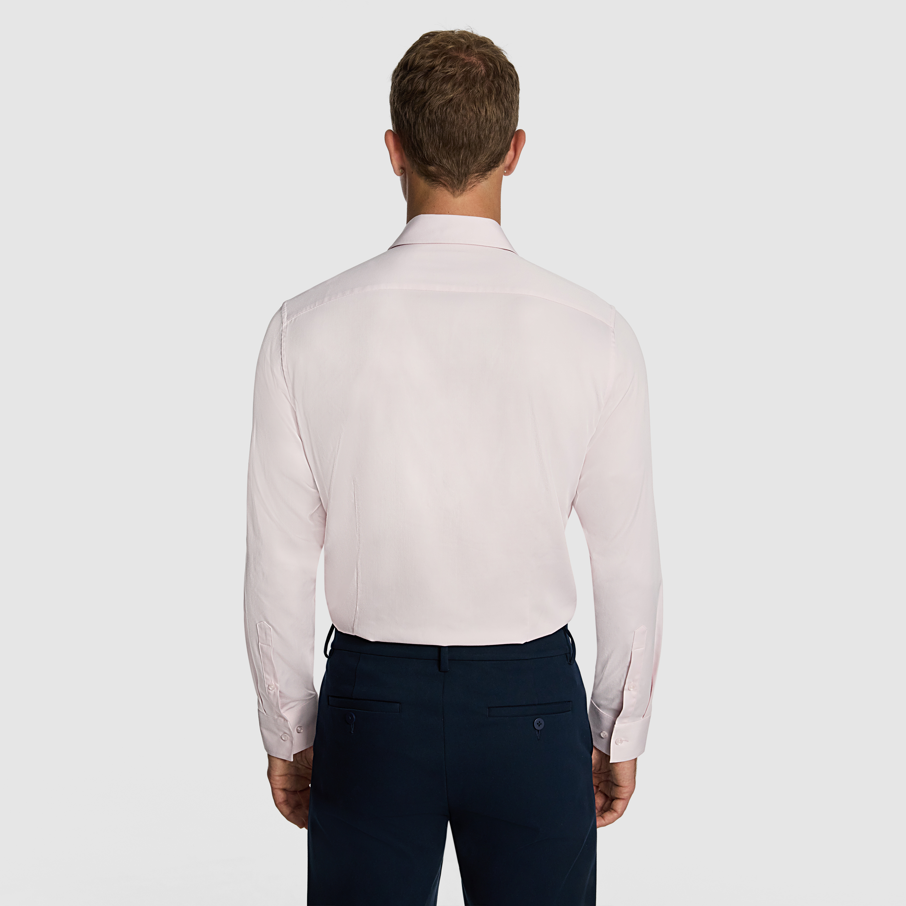 Light Pink Heathcoat Slim Bamboo Shirt