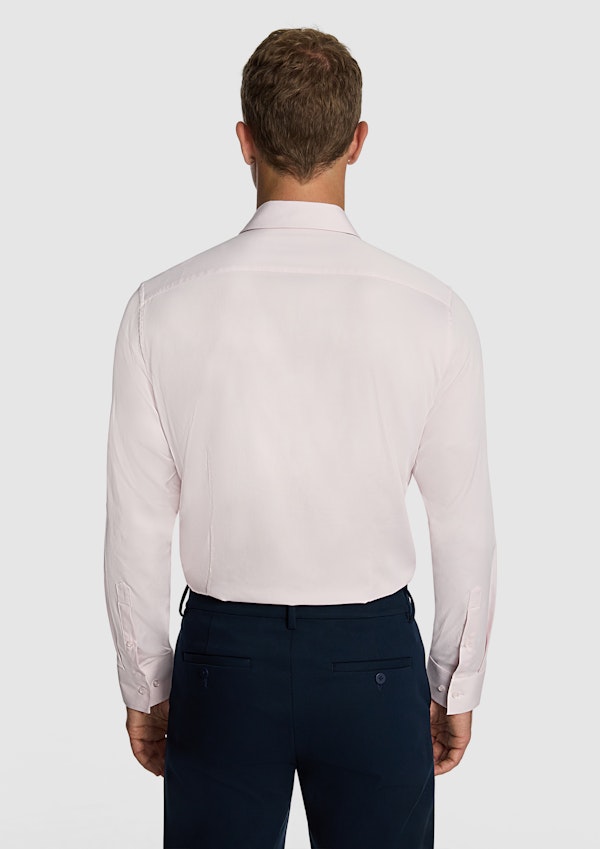 Light Pink Heathcoat Slim Bamboo Shirt