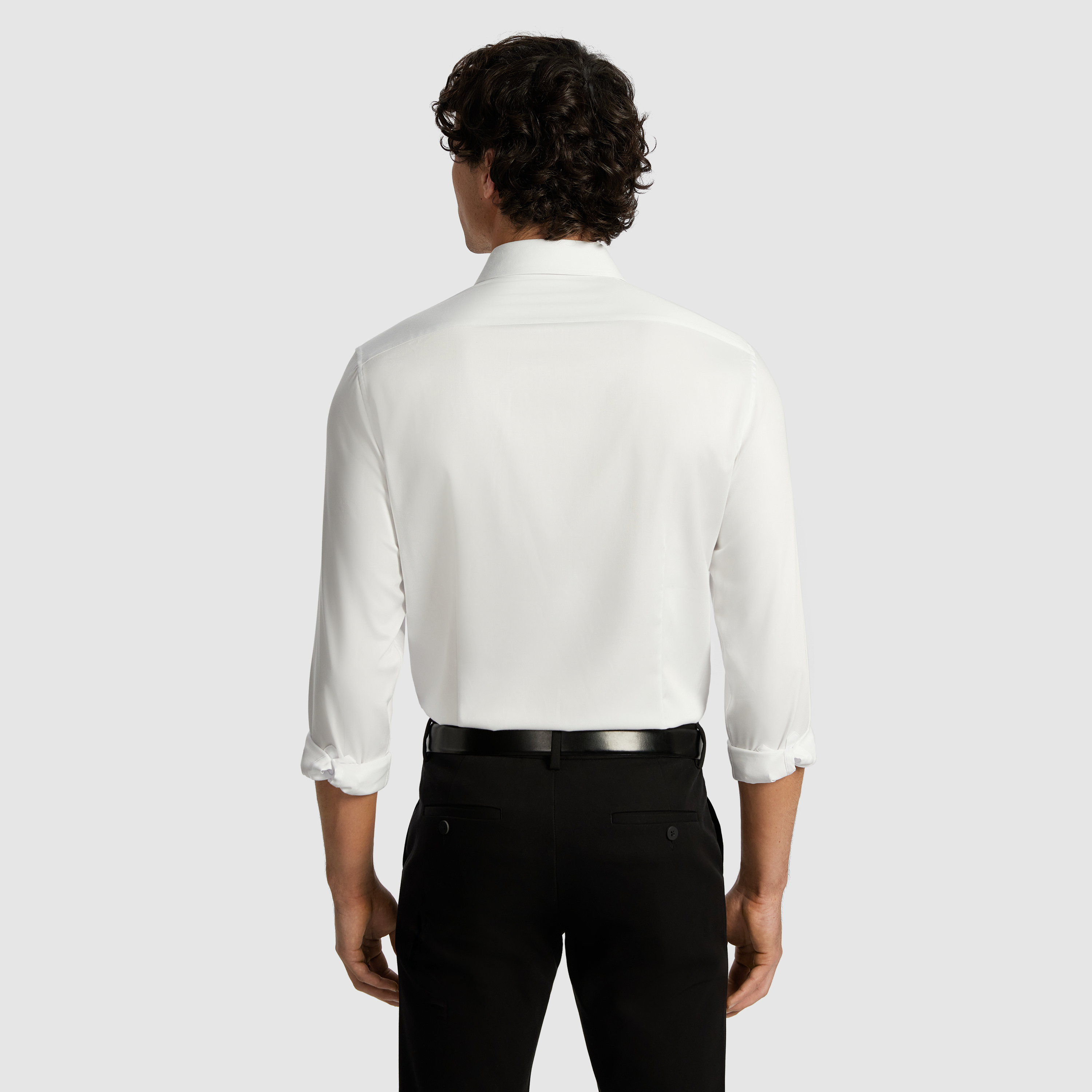 White Heathcoat Slim Bamboo Shirt