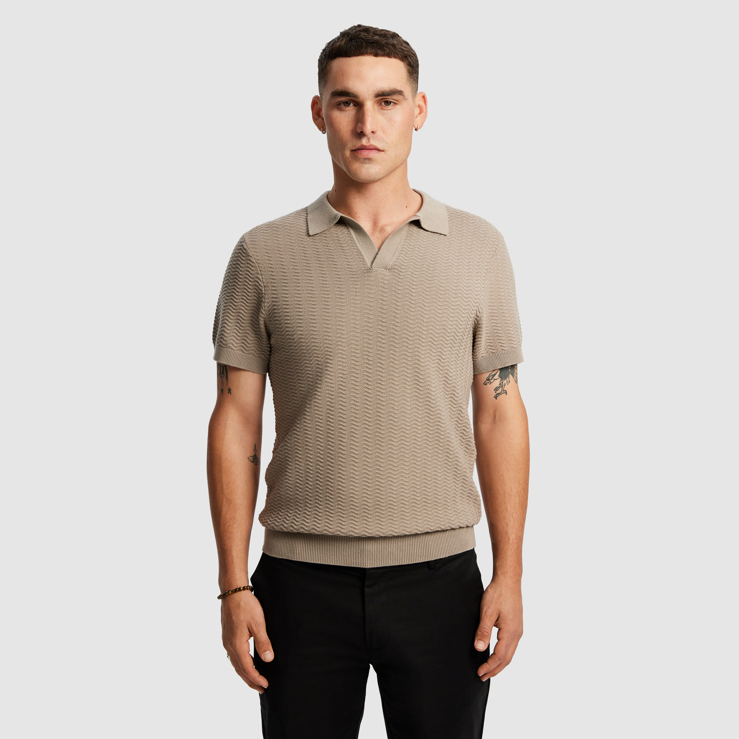 Stirling Knitted Polo Shirt