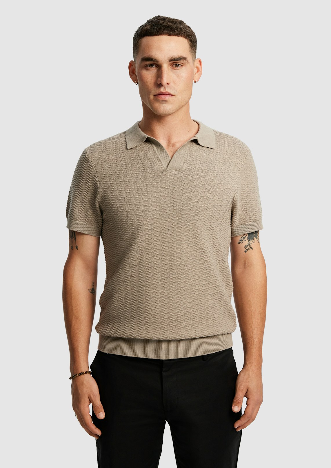 Stirling Knitted Polo Shirt