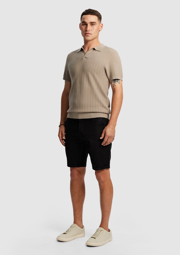 Stirling Knitted Polo Shirt