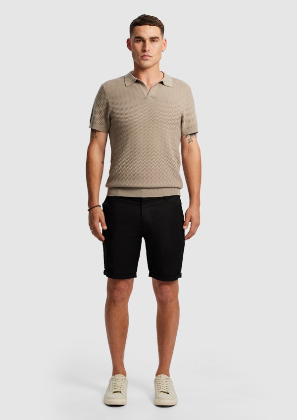 Stirling Knitted Polo Shirt