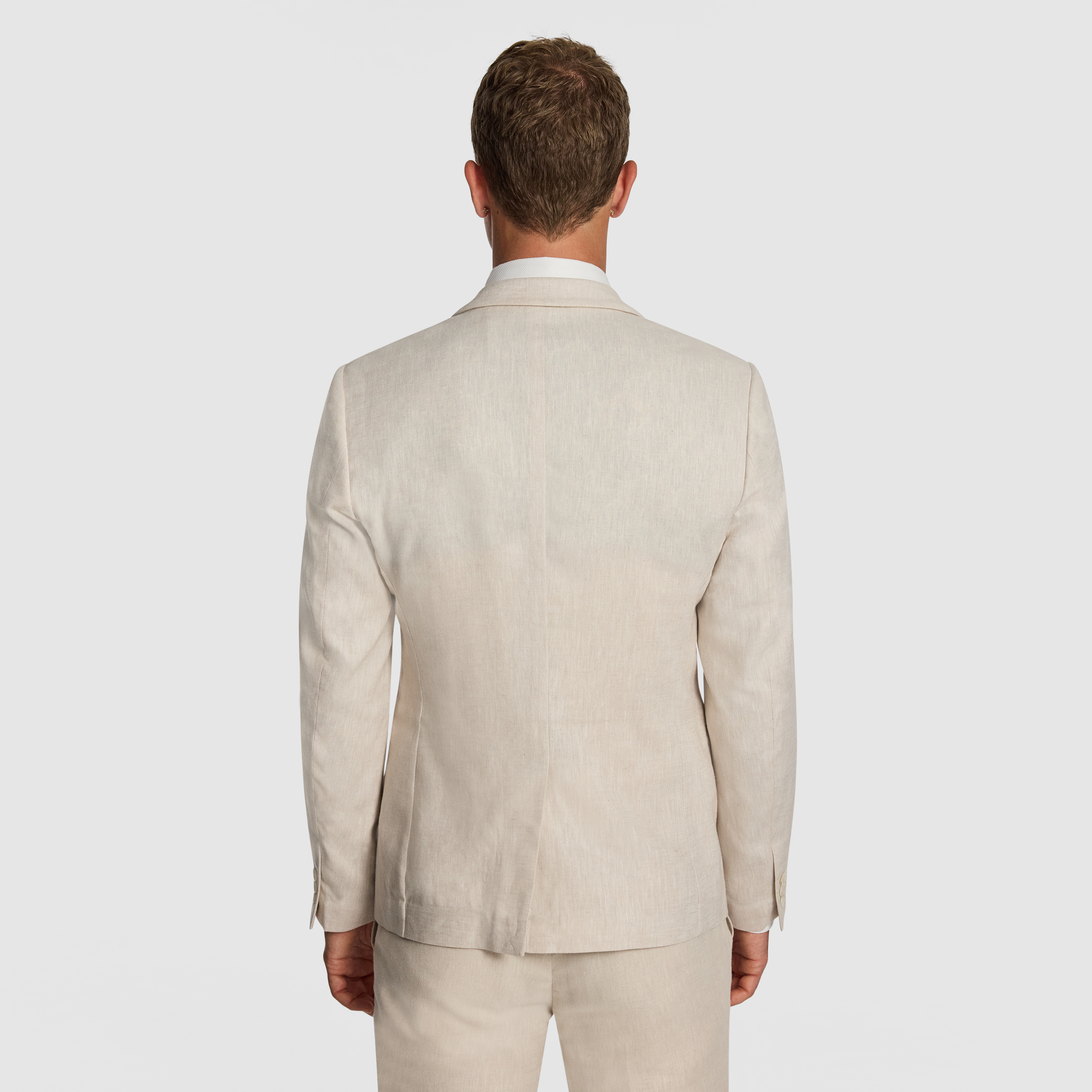 Carter Stretch Linen Blend Slim Suit Jacket