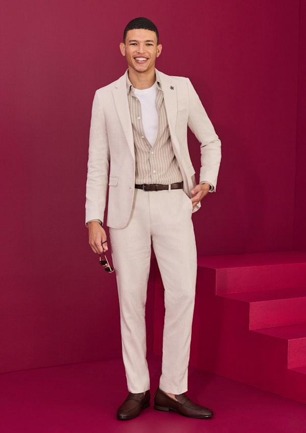 Carter Stretch Linen Blend Slim Suit