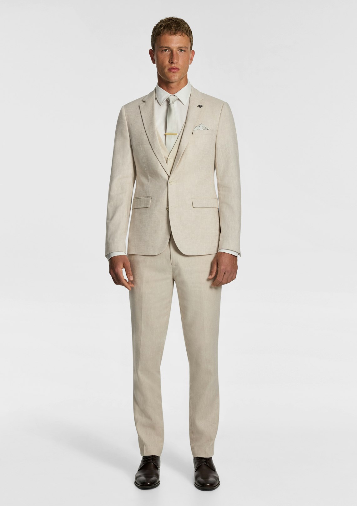 Carter Stretch Linen Blend Slim Suit