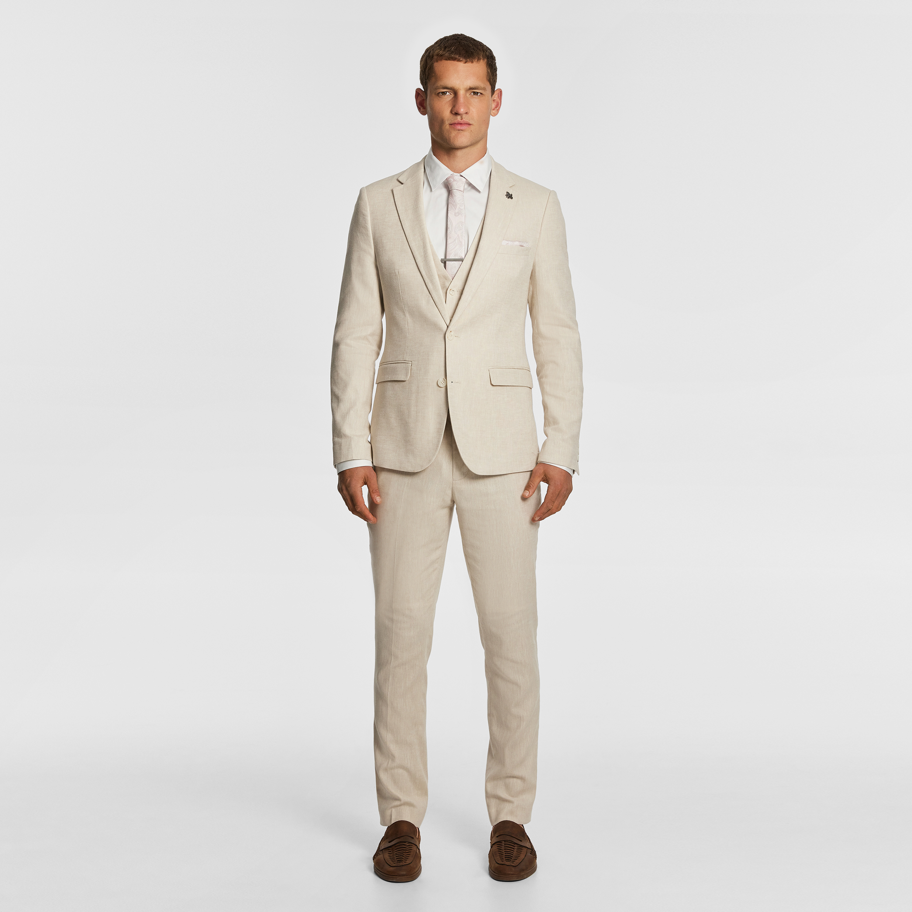 Carter Stretch Linen Blend Slim Suit