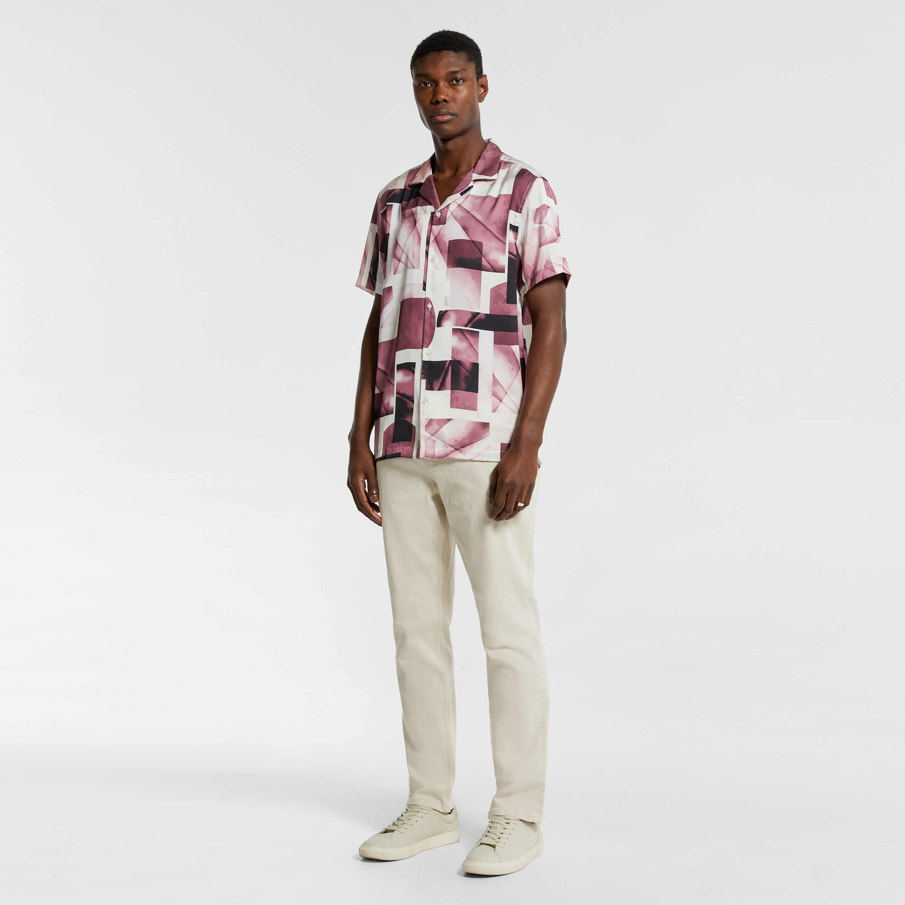Berry Birdy Geo Shirt