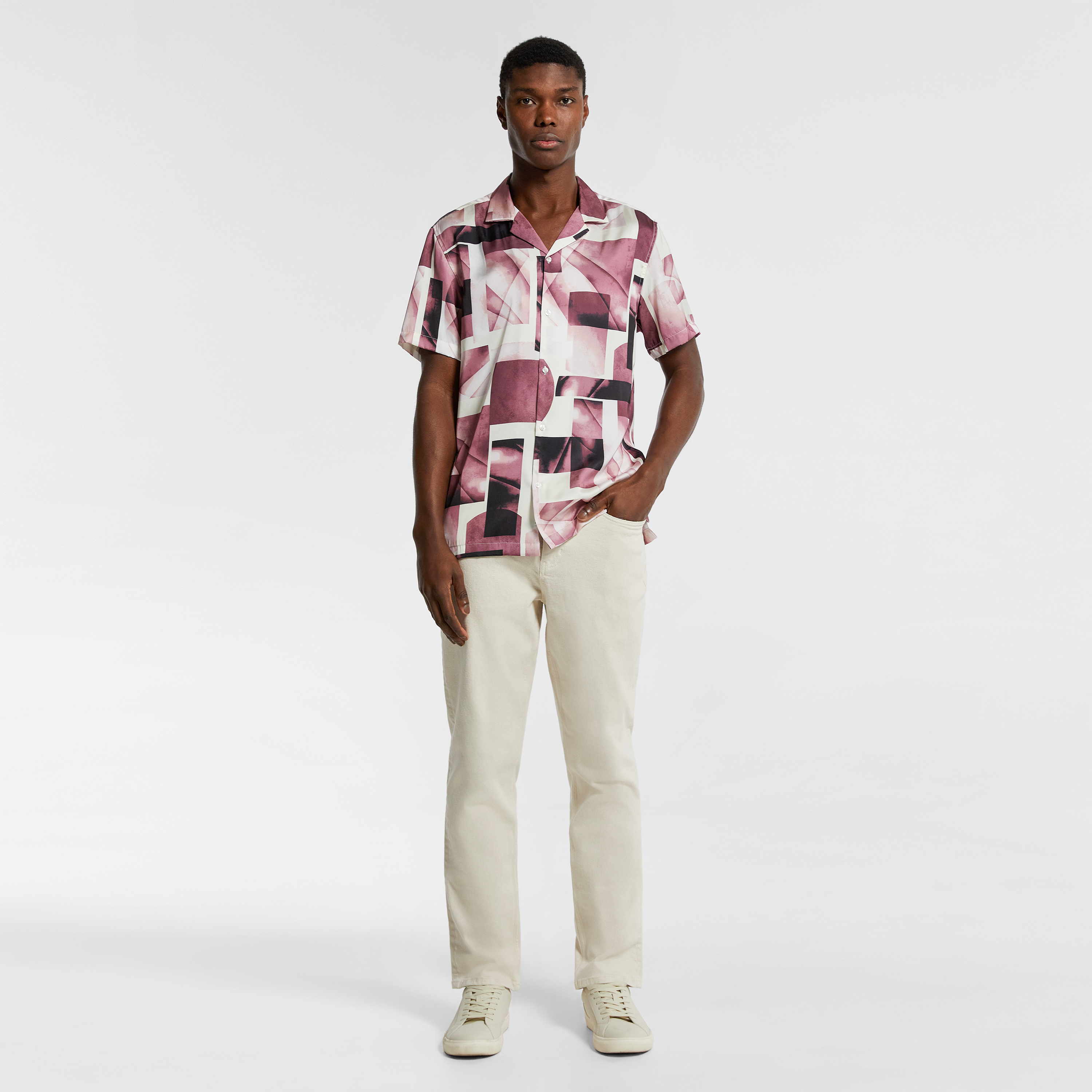 Berry Birdy Geo Shirt