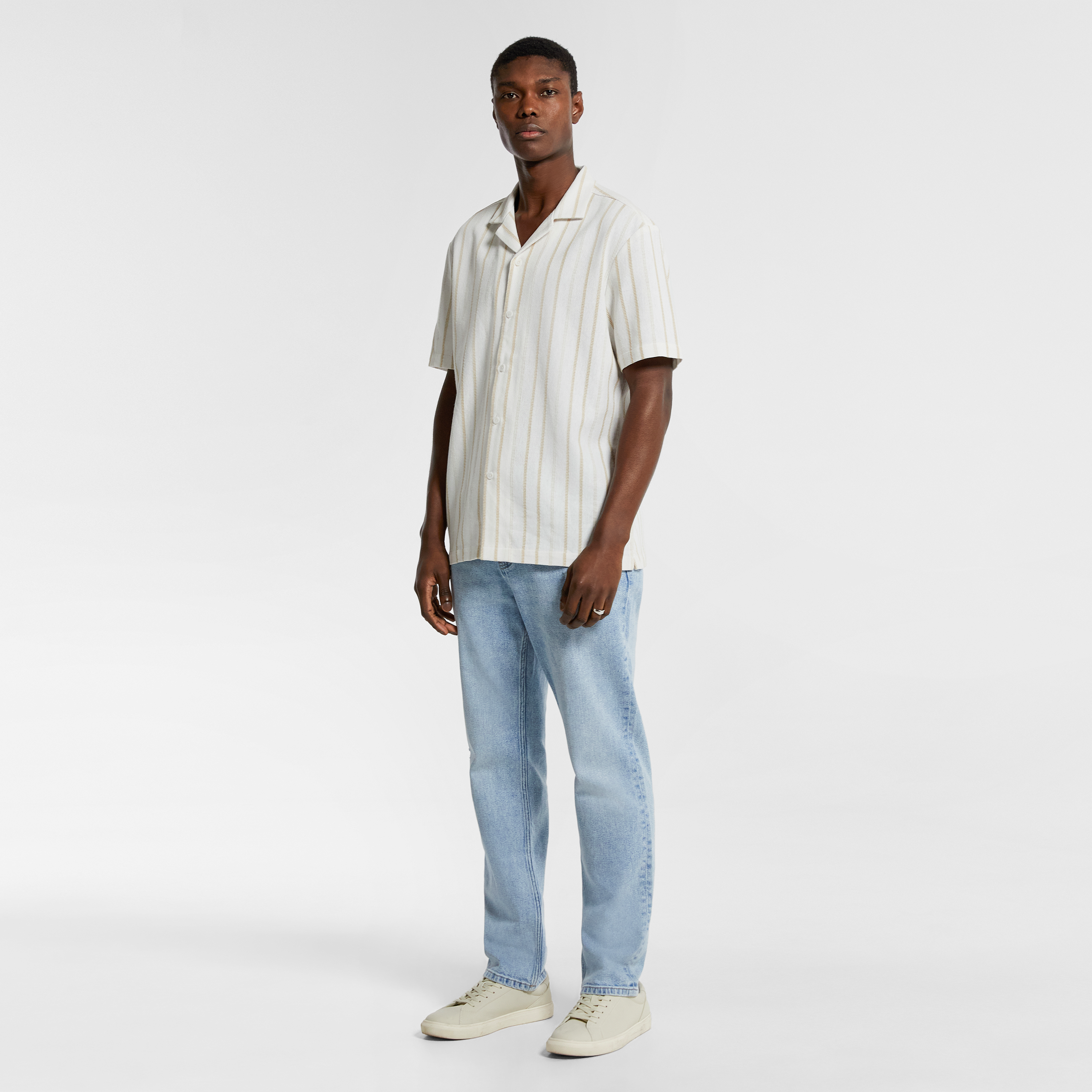 Natural Giant Stripe Shirt